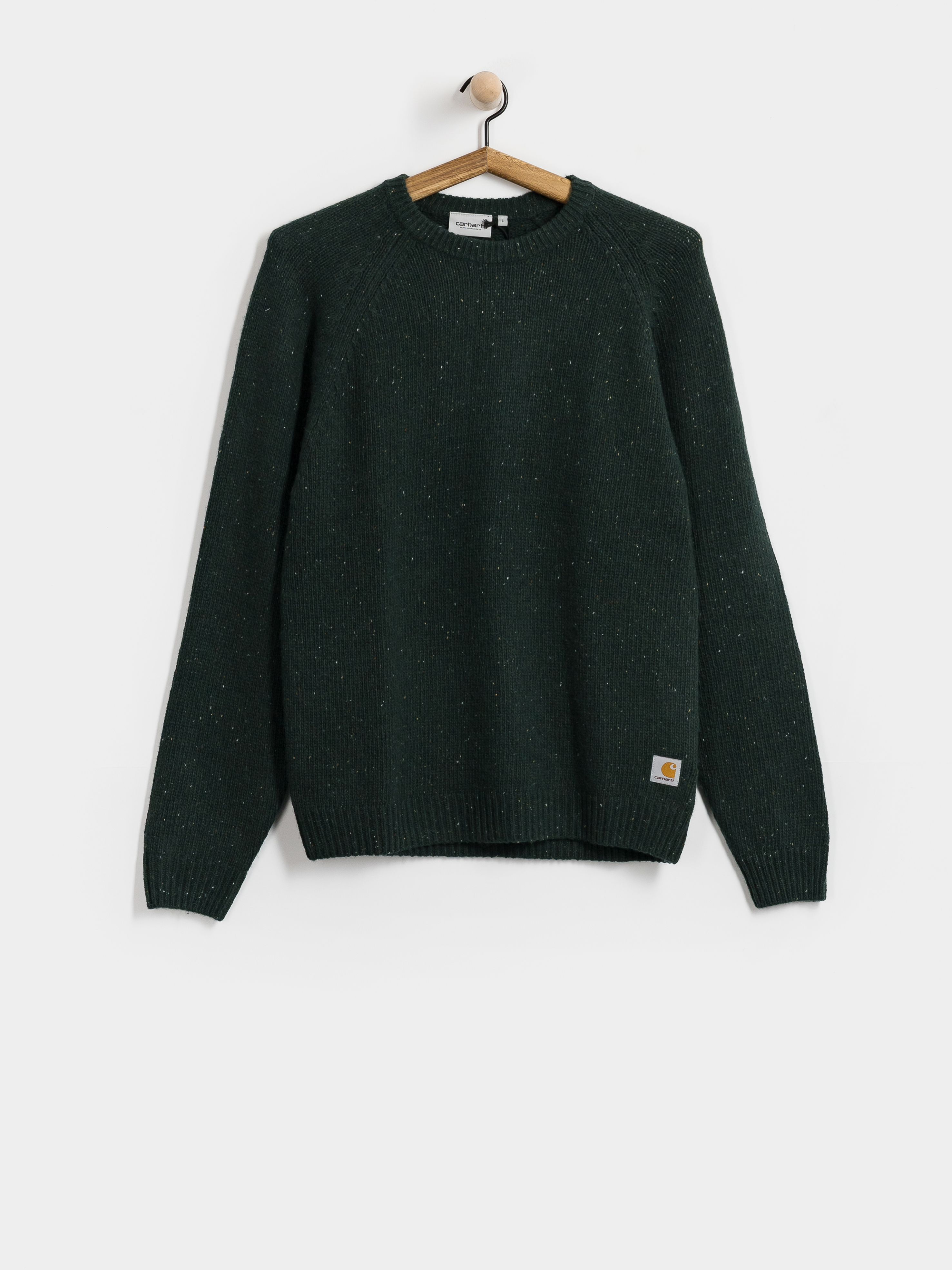 Carhartt WIP Pulli Anglistic (speckled dark scarab)