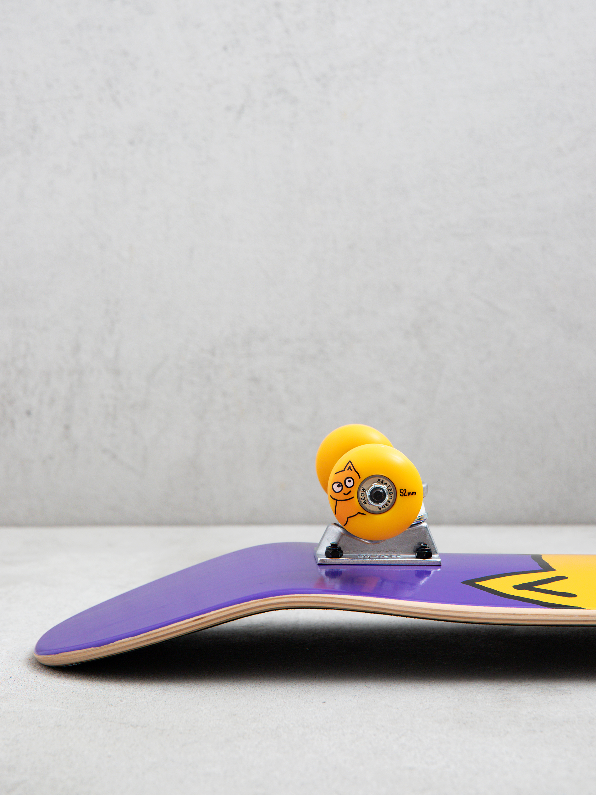 Meow Skateboards Big Cat Skateboard (purple)