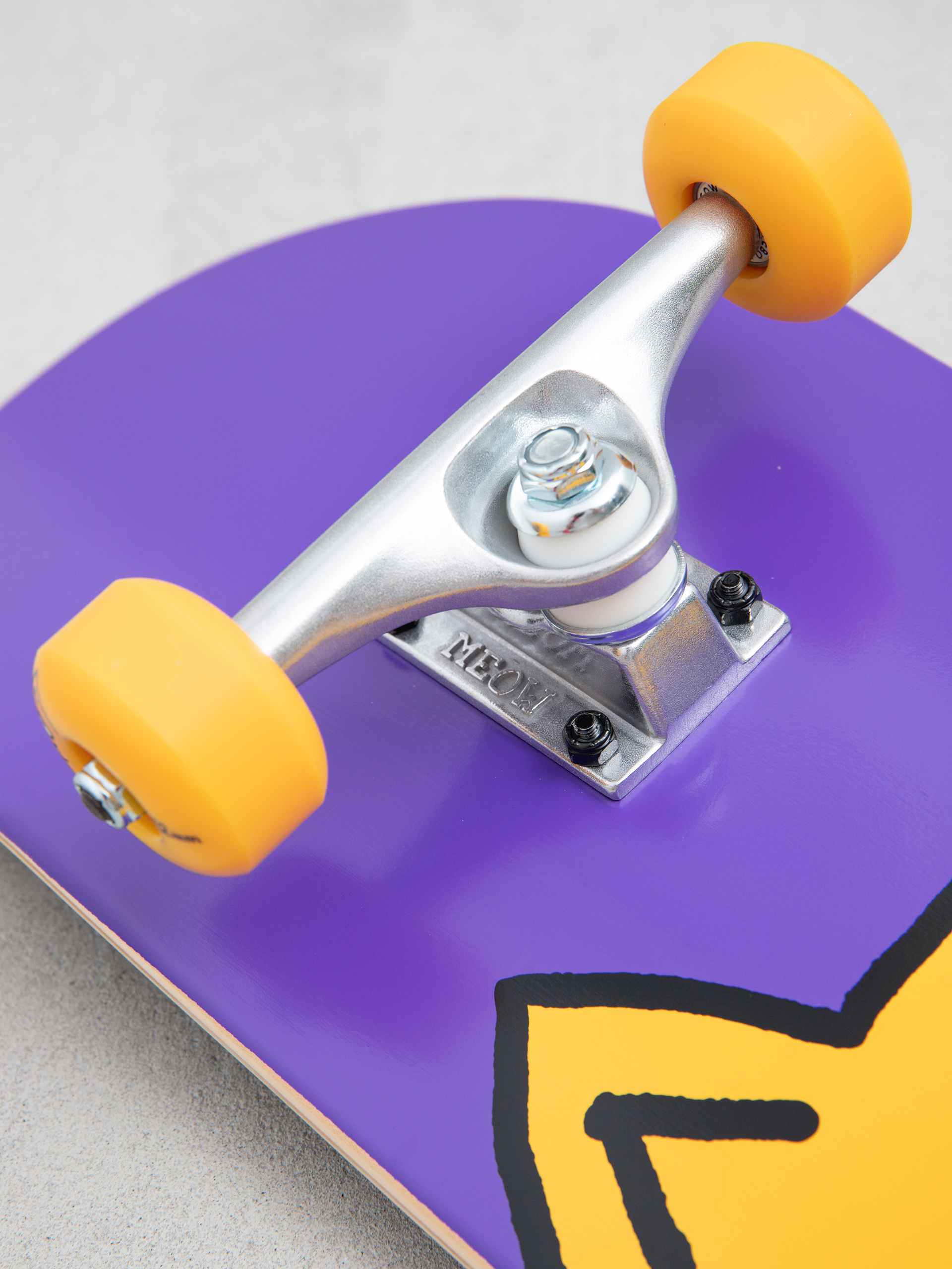 Meow Skateboards Big Cat Skateboard (purple)