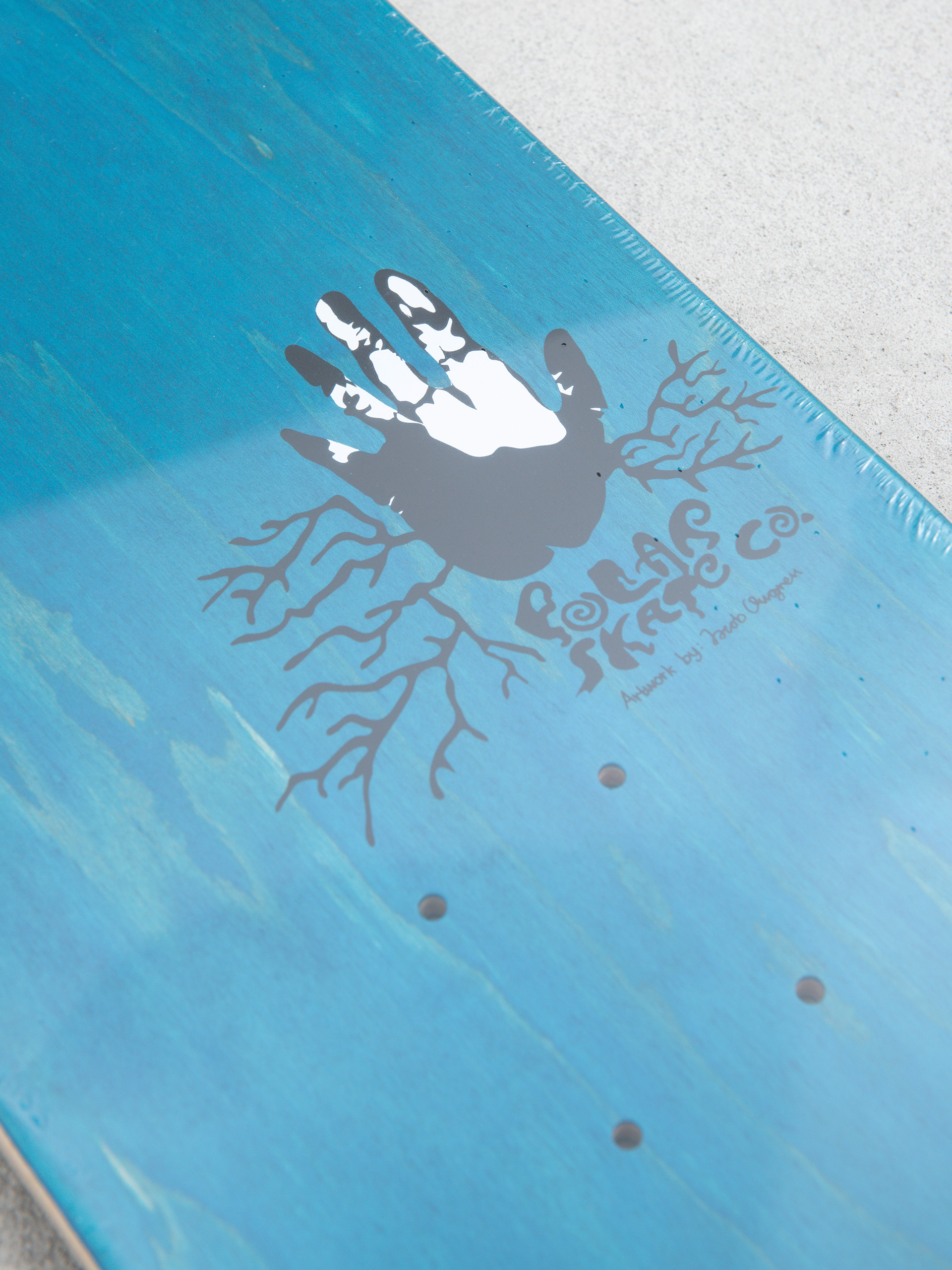 Polar Skate Deck Aaron Herrington Hands Off (white)