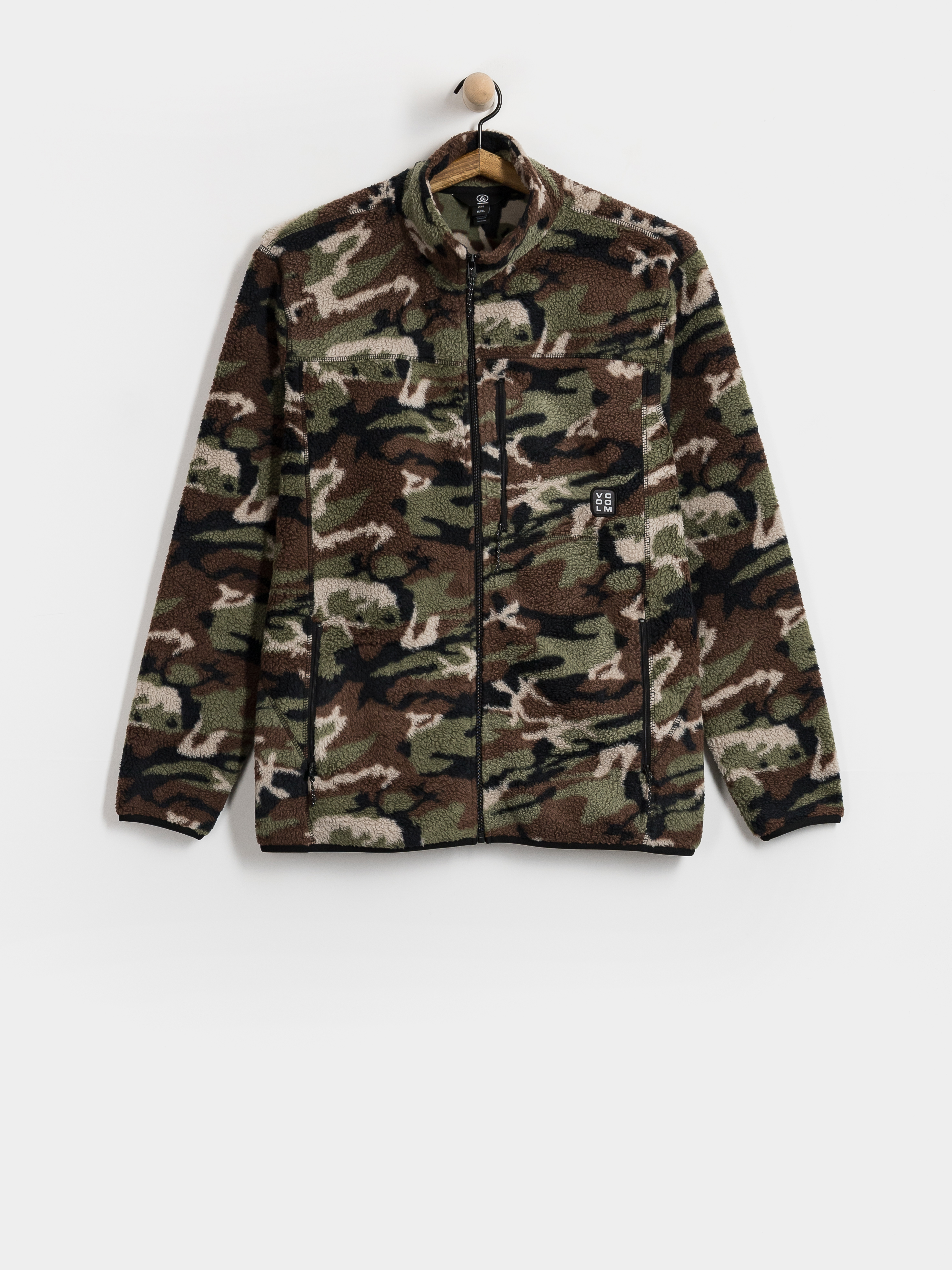 Volcom Nelson Sherpa Full Zip Sweatshirt (camoflauge)