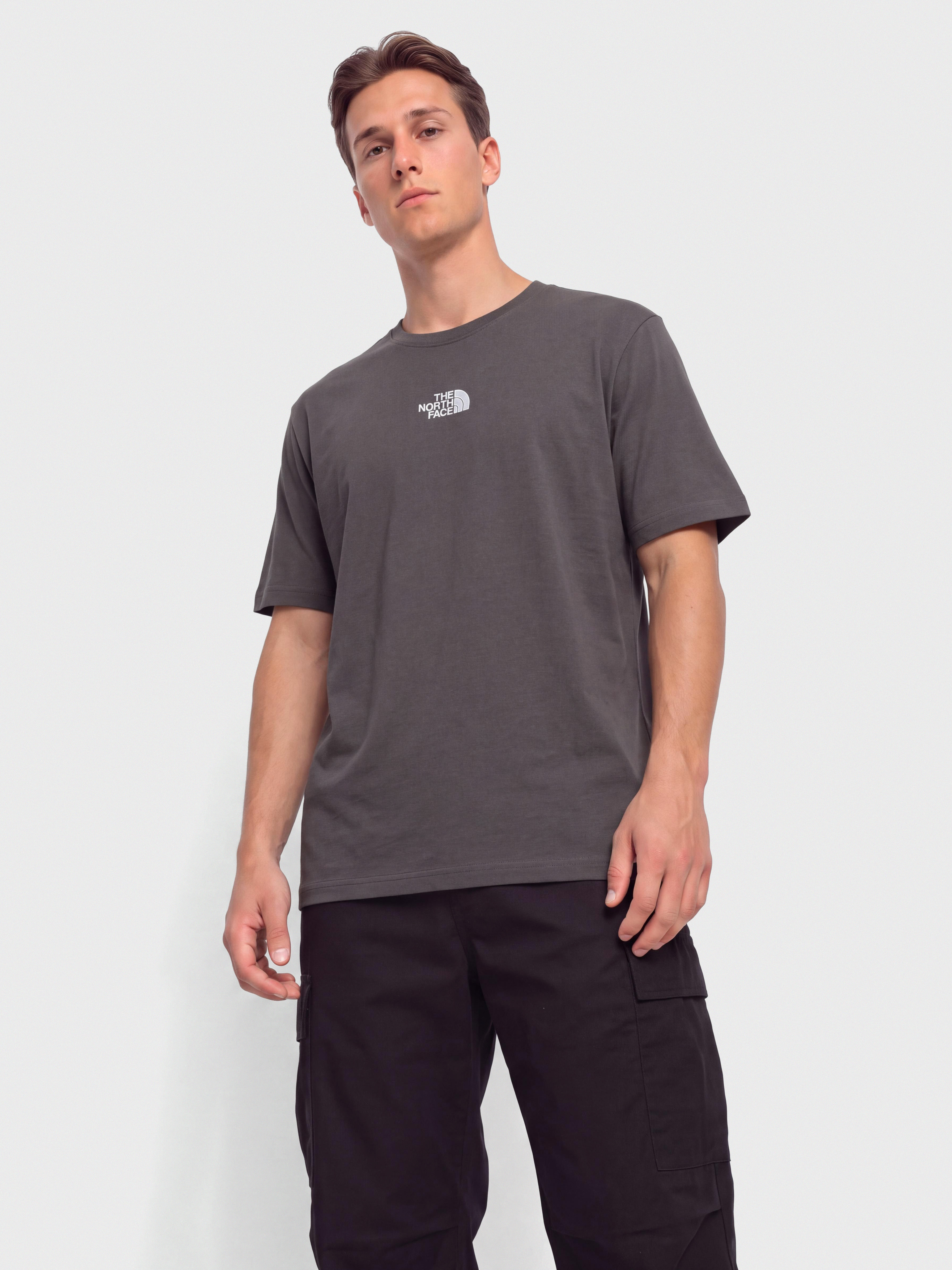 The North Face Essential Center Logo Relaxed T-shirt (anthracite grey)