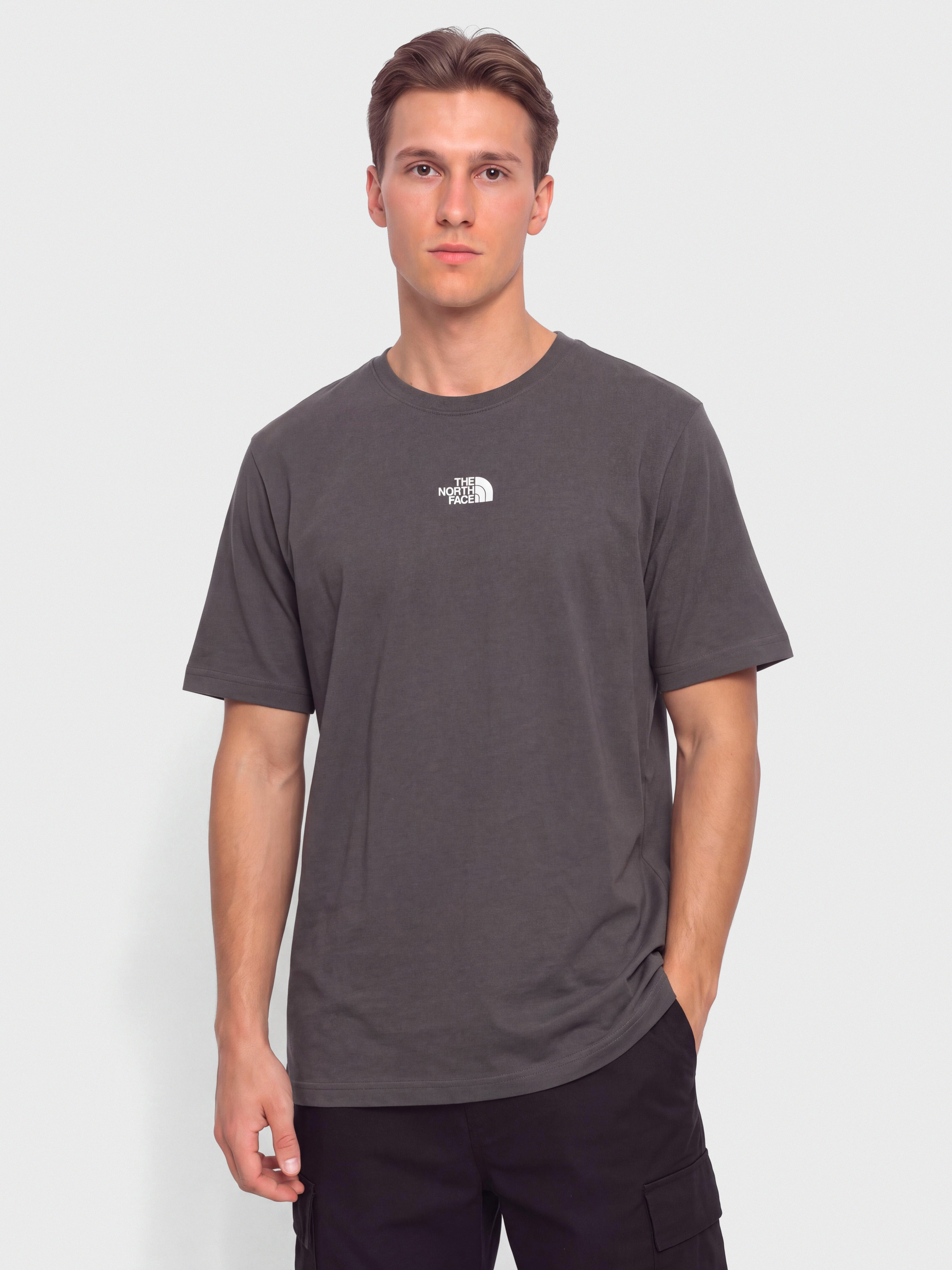 The North Face Essential Center Logo Relaxed T-shirt (anthracite grey)