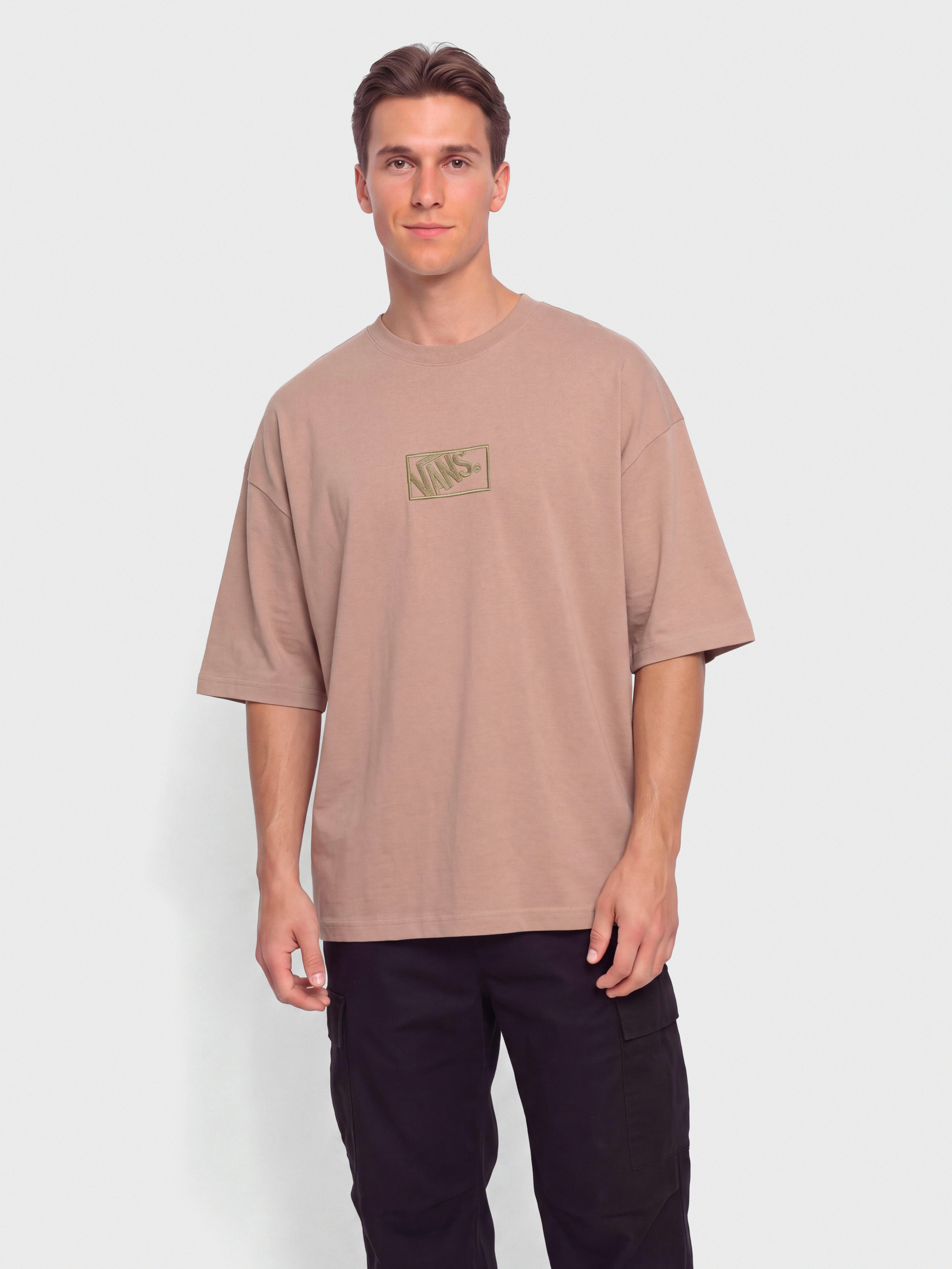 Vans Blocked Box Loose T-Shirt (warm taupe)