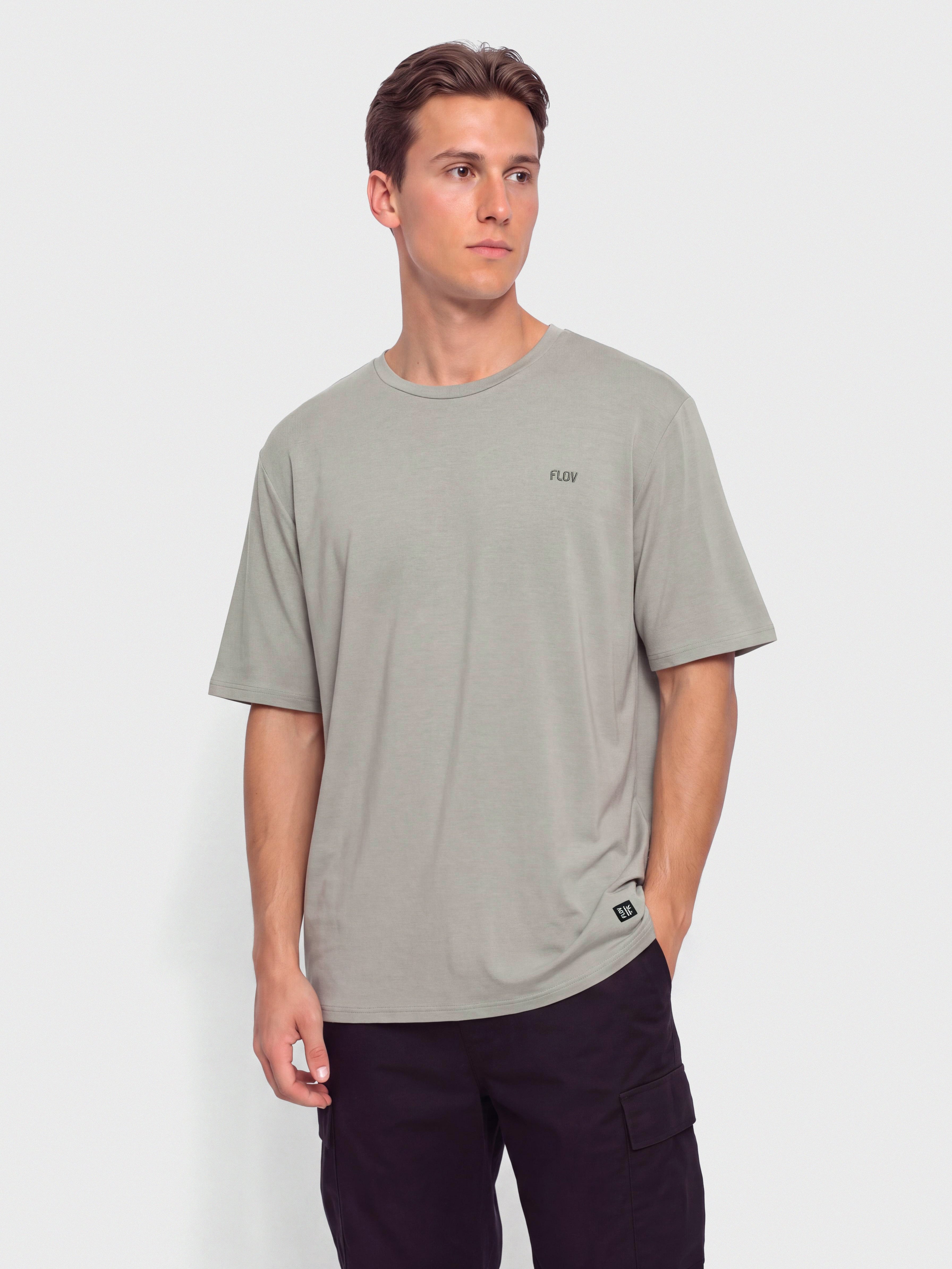 FLOV Birken Relaxed T-shirt (light grey/light grey)
