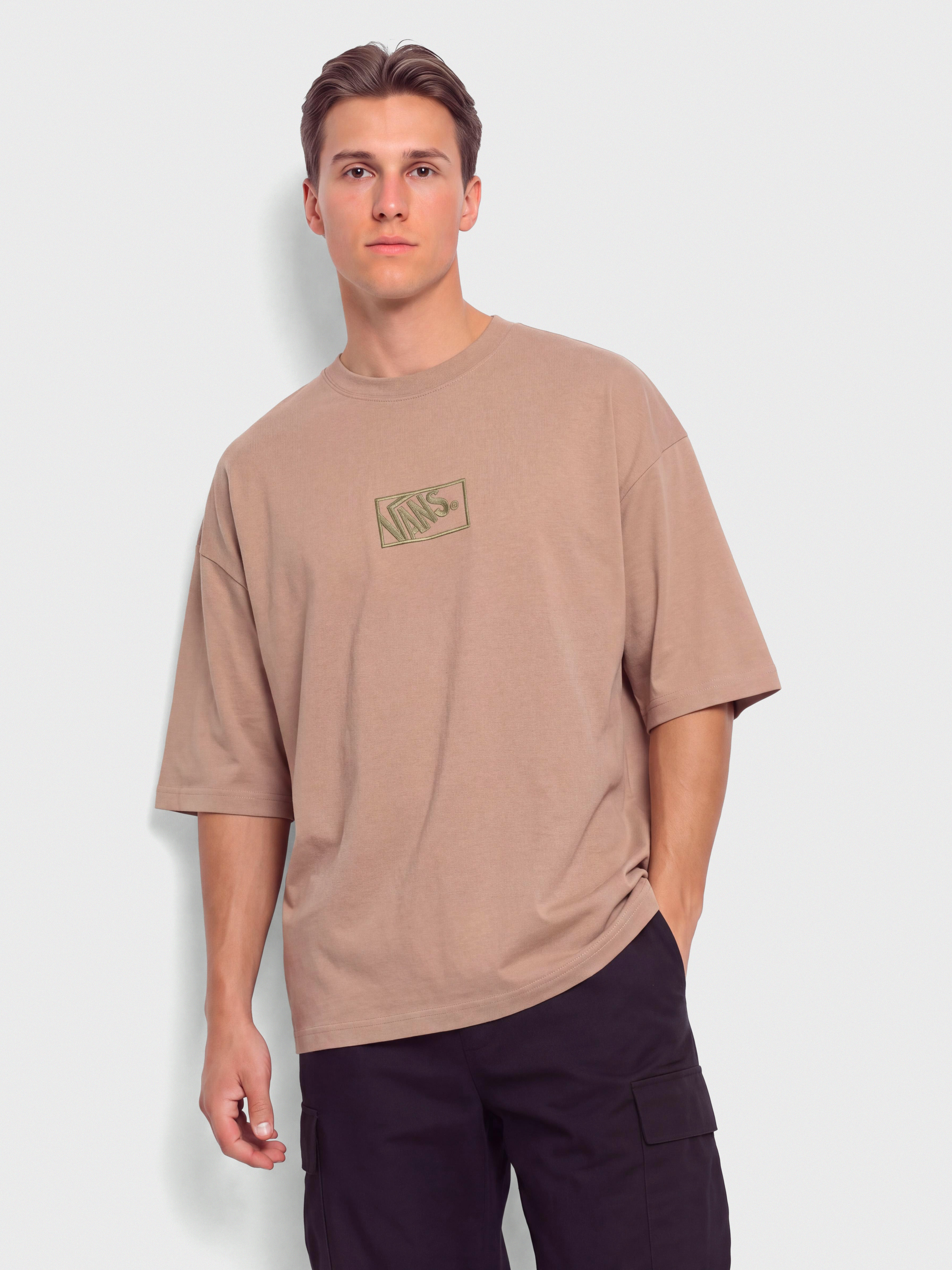 Vans Blocked Box Loose T-Shirt (warm taupe)