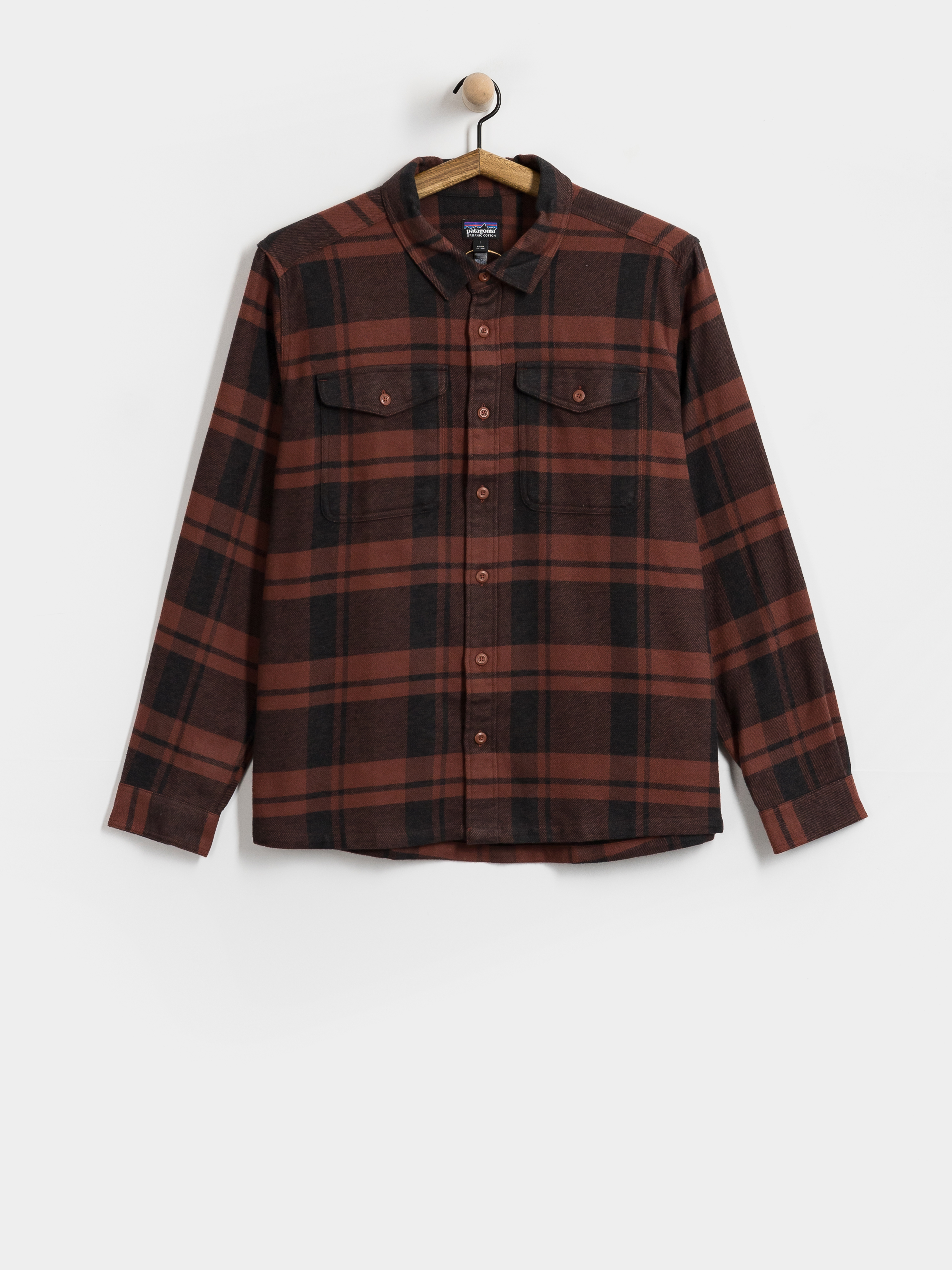 Patagonia Fjord Flannel Shirt (powder rusty red)