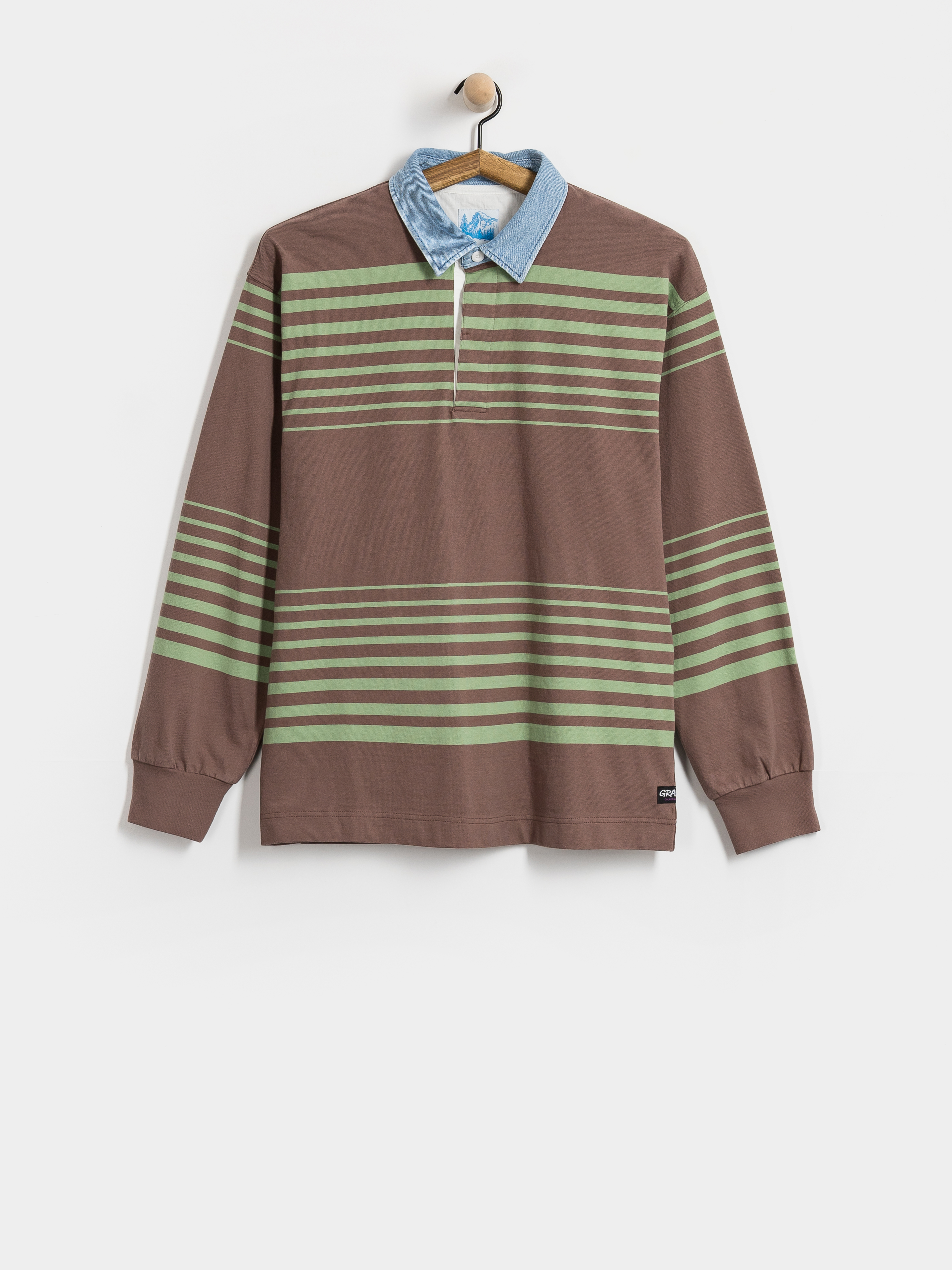 Gramicci Langdon Rugby Polo T-shirt (peppercorn)