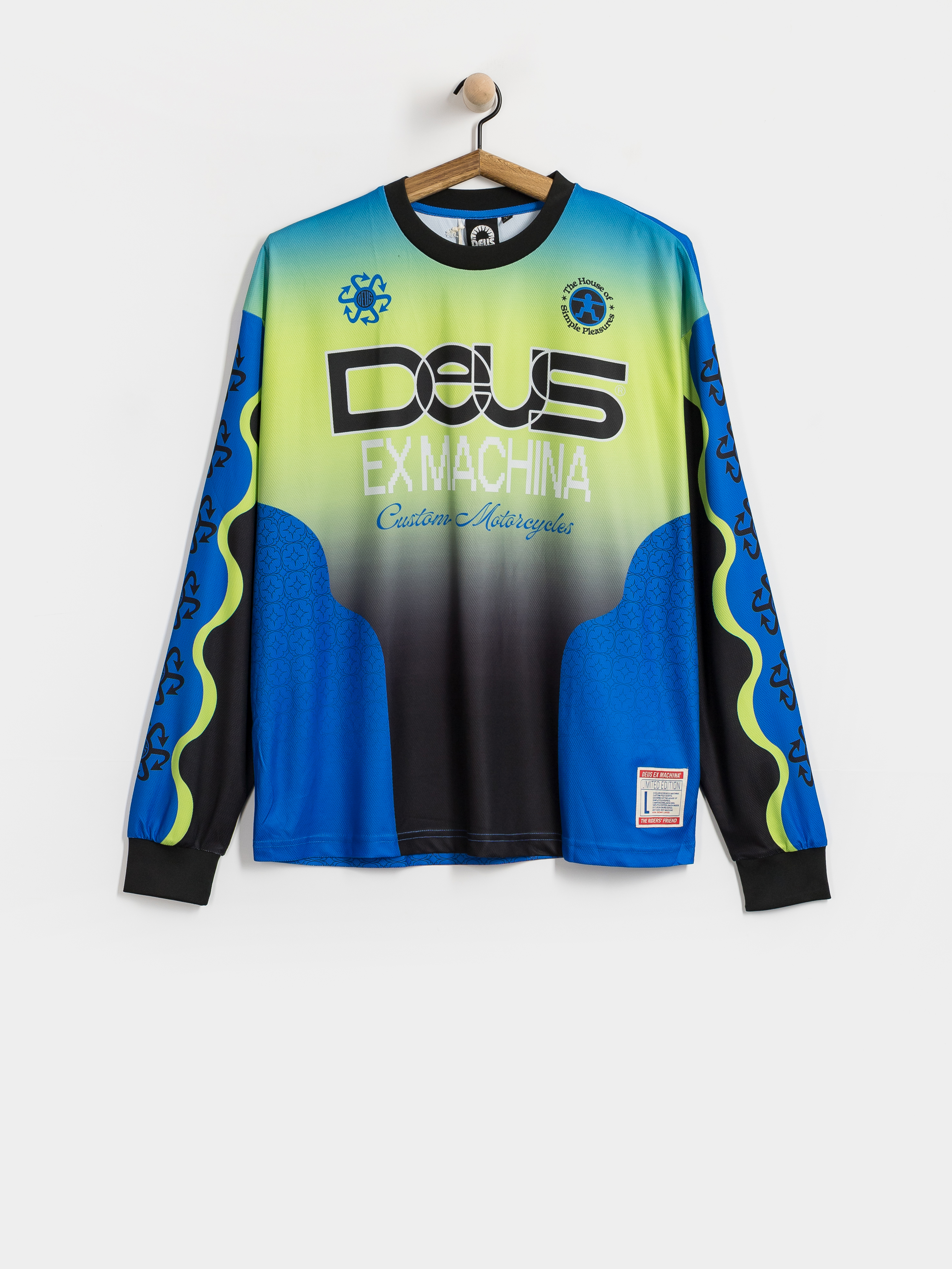 Deus Ex Machina Manhole Moto Jersey Longsleeve (black)