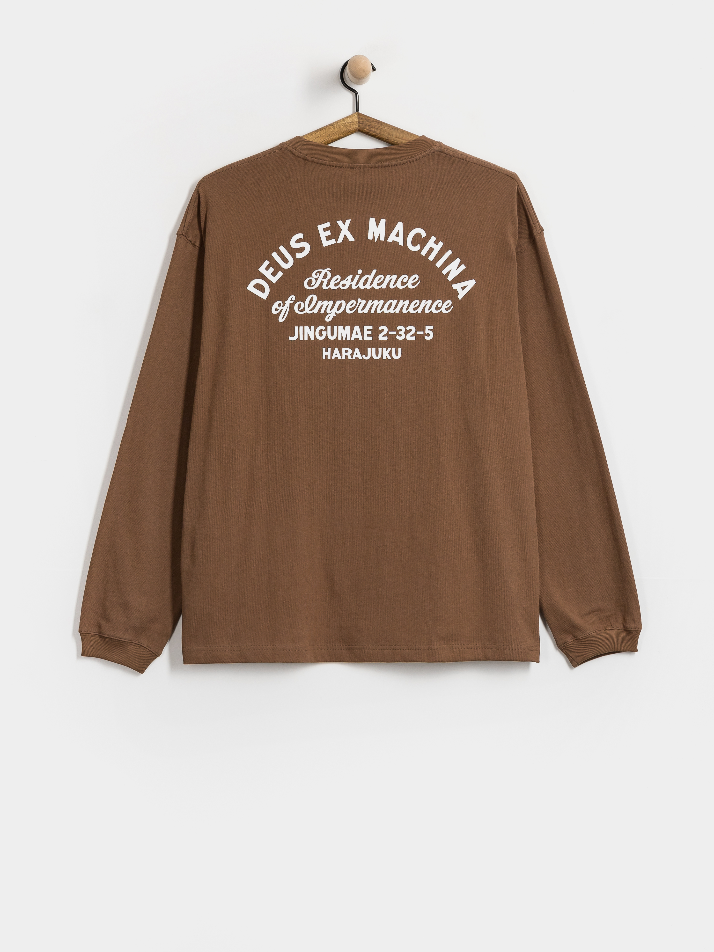 Deus Ex Machina Harajuku Sign Longsleeve (bison brown)