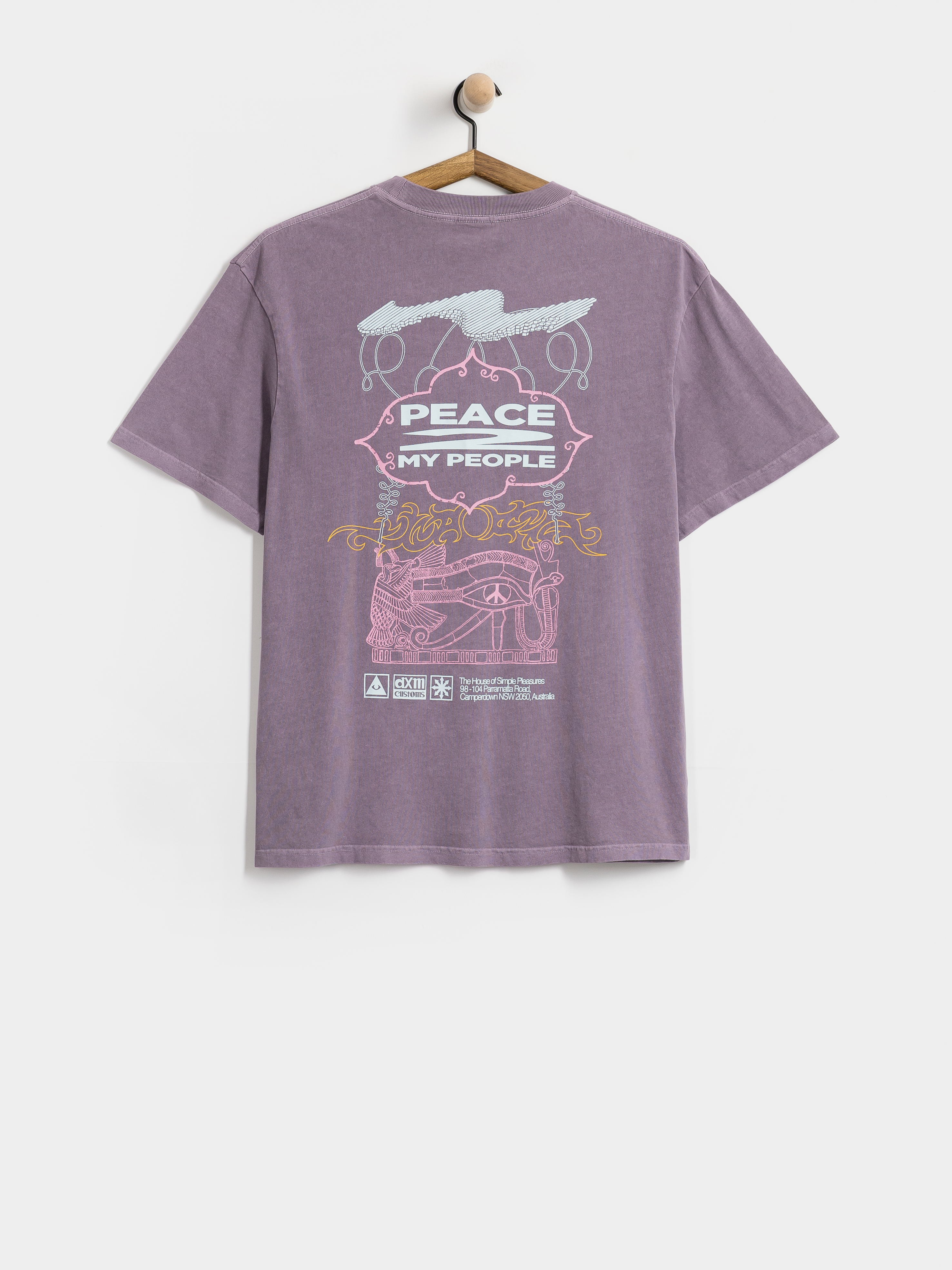 Deus Ex Machina Easy Peacey T-Shirt (grape purple)