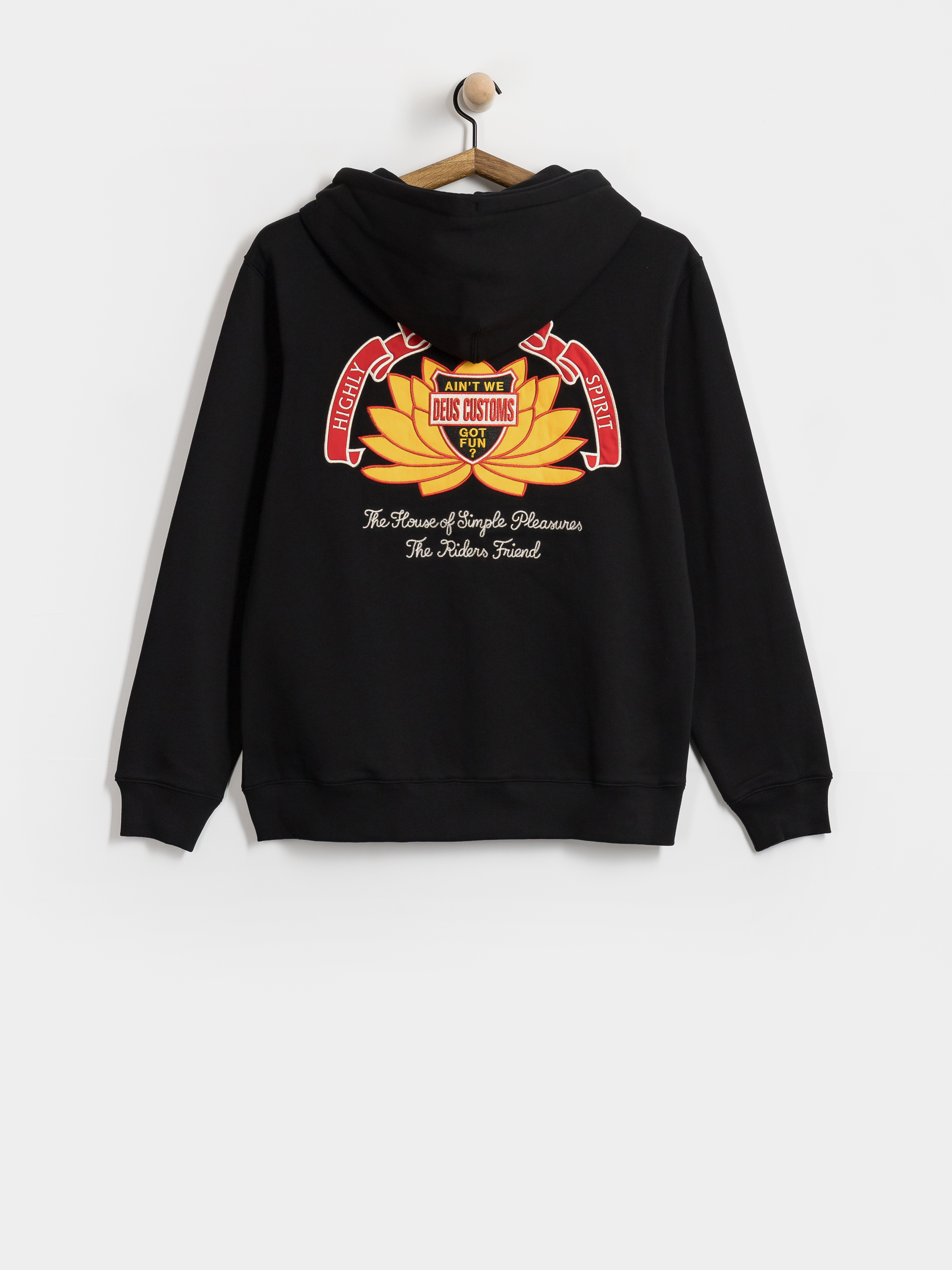 Deus Ex Machina Sacred Crest ZHD Hoodie (black)