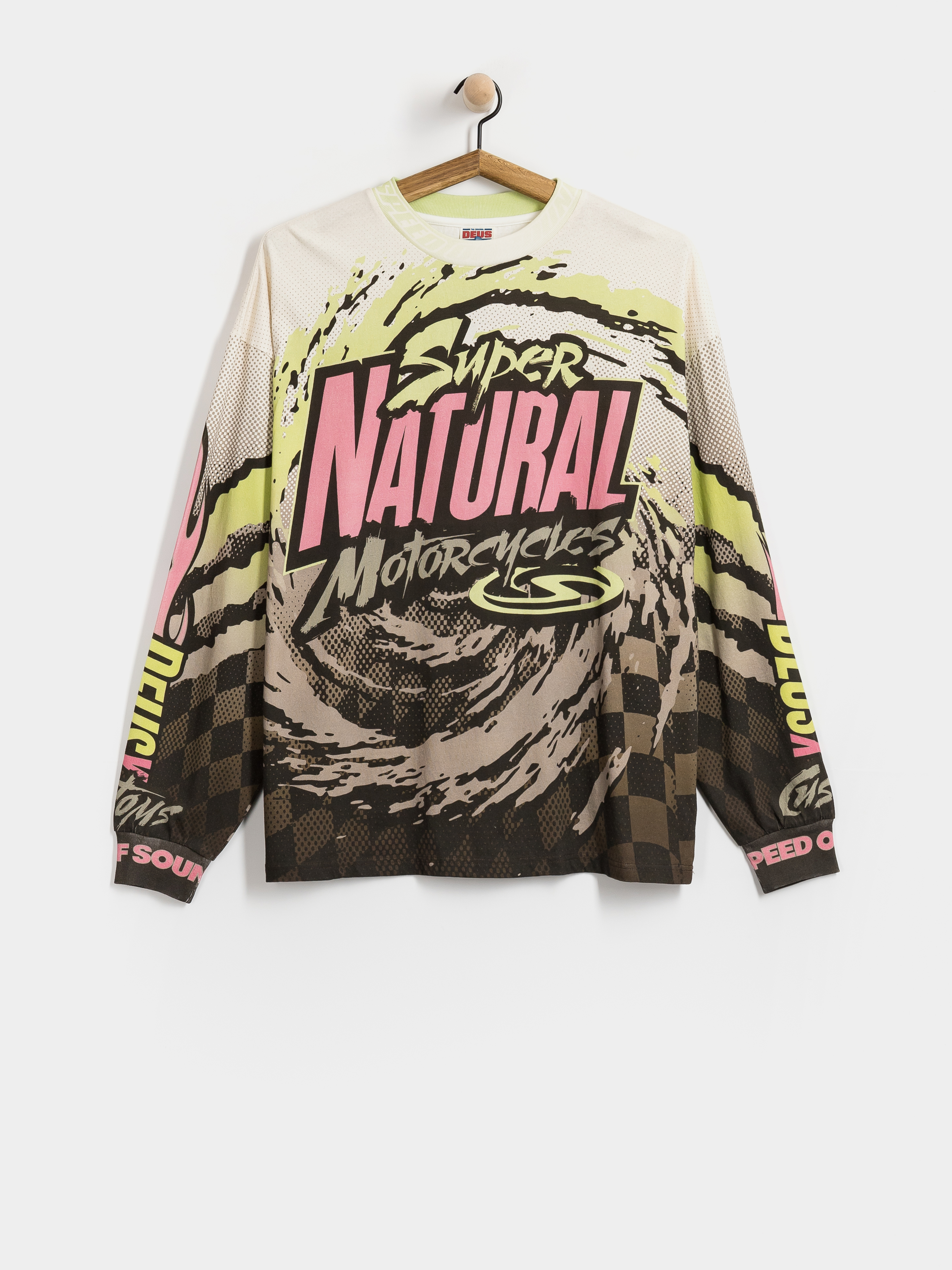 Deus Ex Machina Walkover Moto Jersey Longsleeve (brown earth)