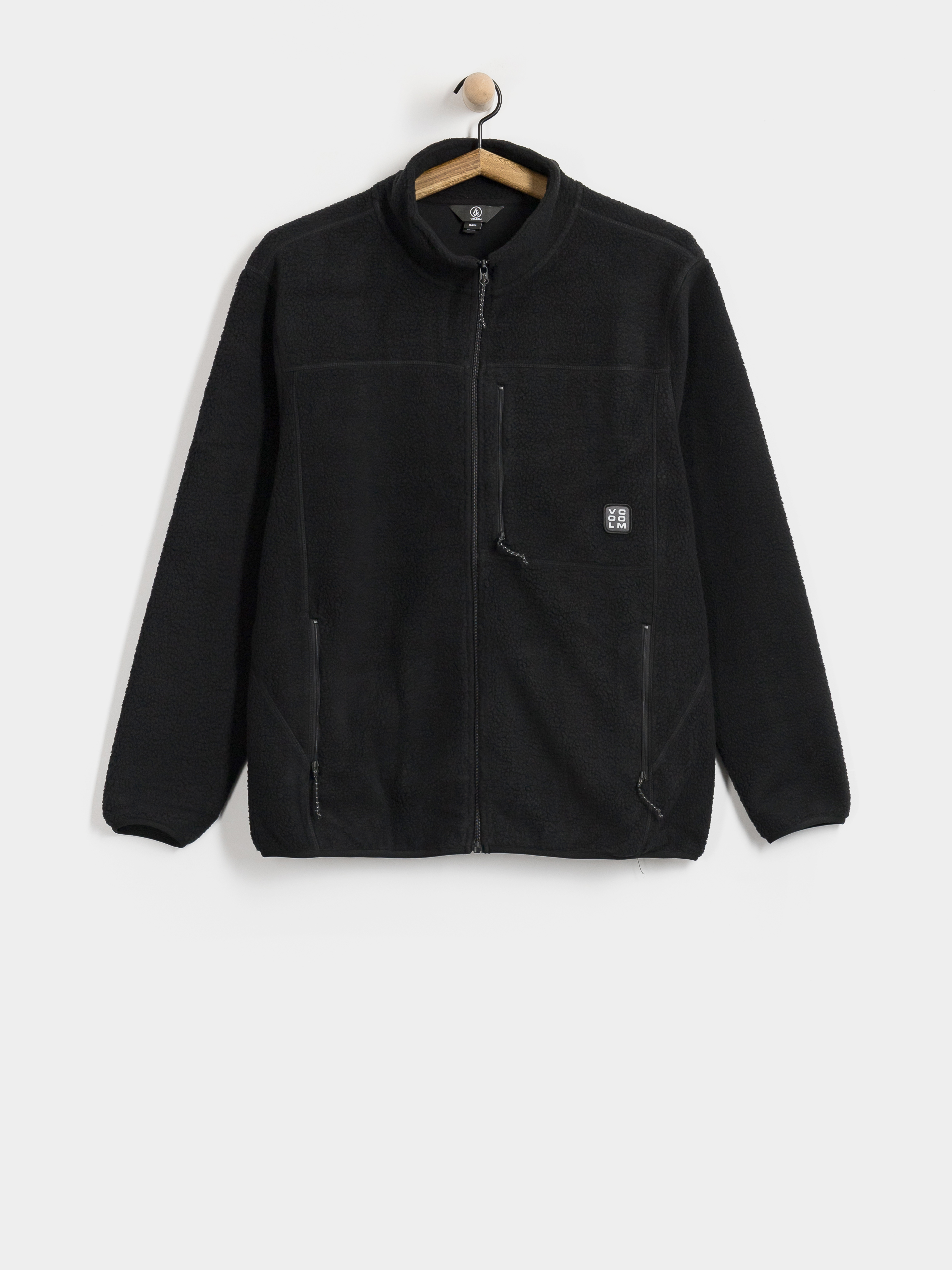 Volcom Nelson Sherpa Full Zip Sweatshirt (black)