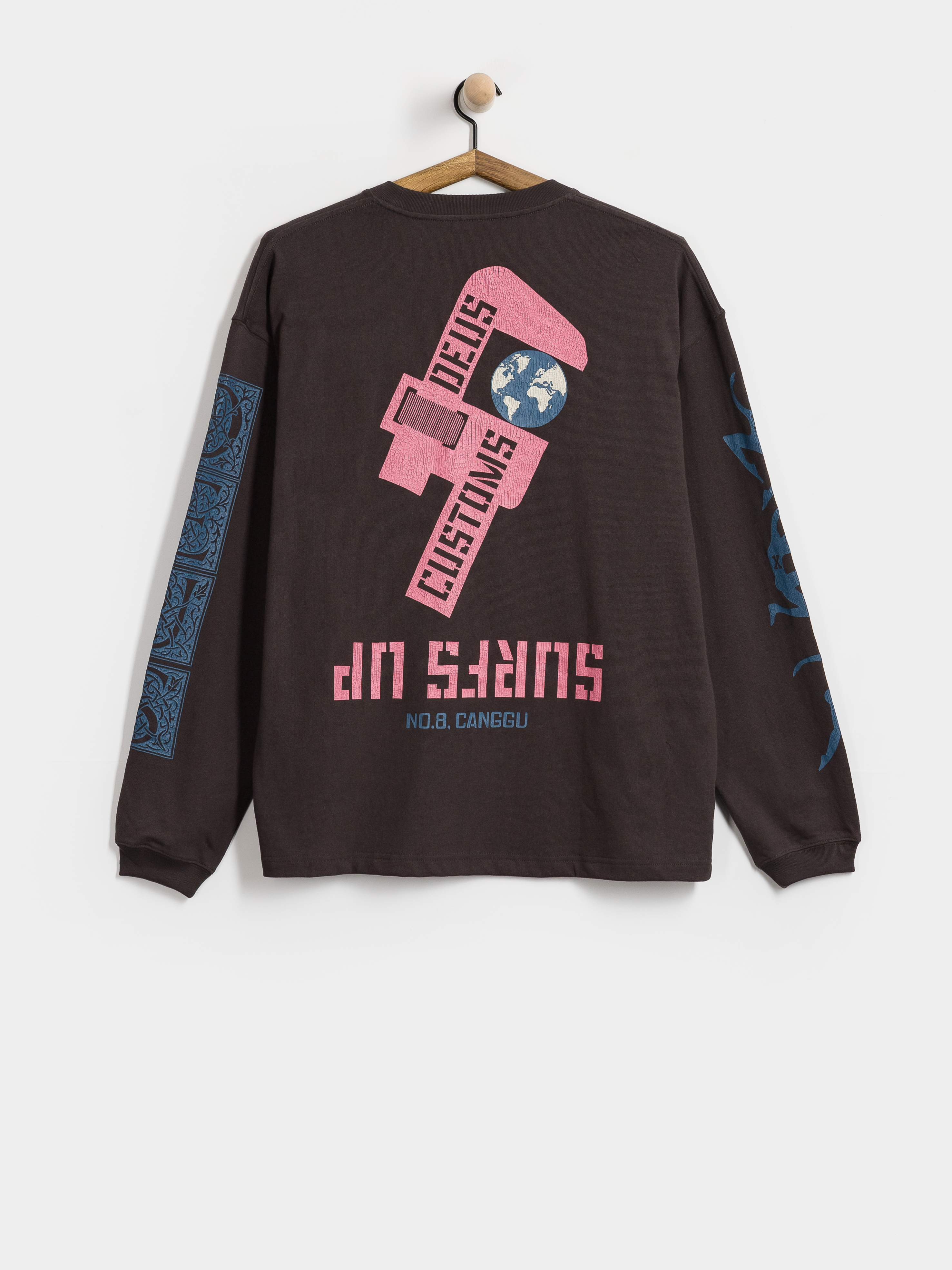 Deus Ex Machina Swell Maps Os Longsleeve (anthracite grey)