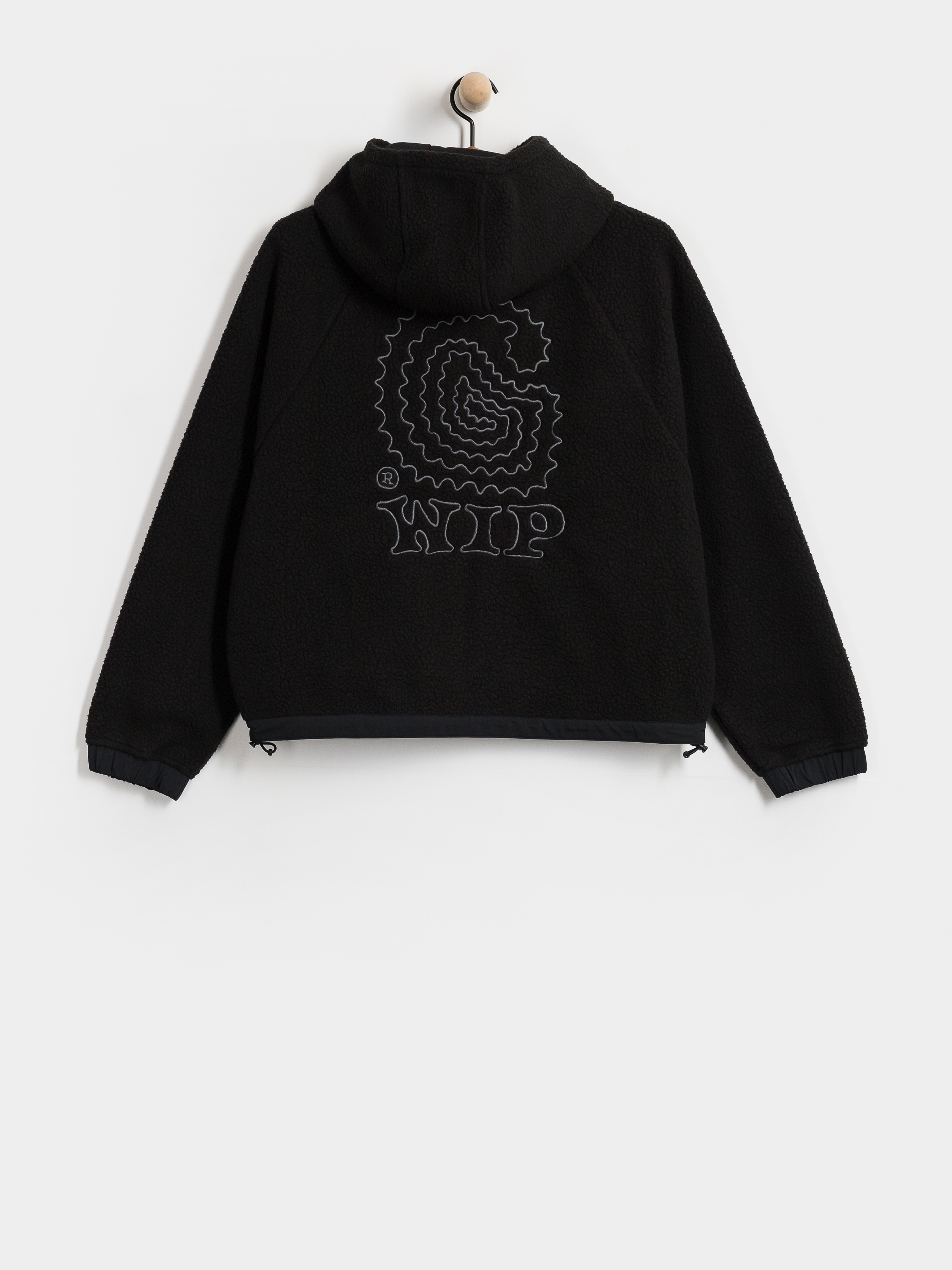 Damen Carhartt WIP Hooded Limn C Fleece Jacke (black/flint)