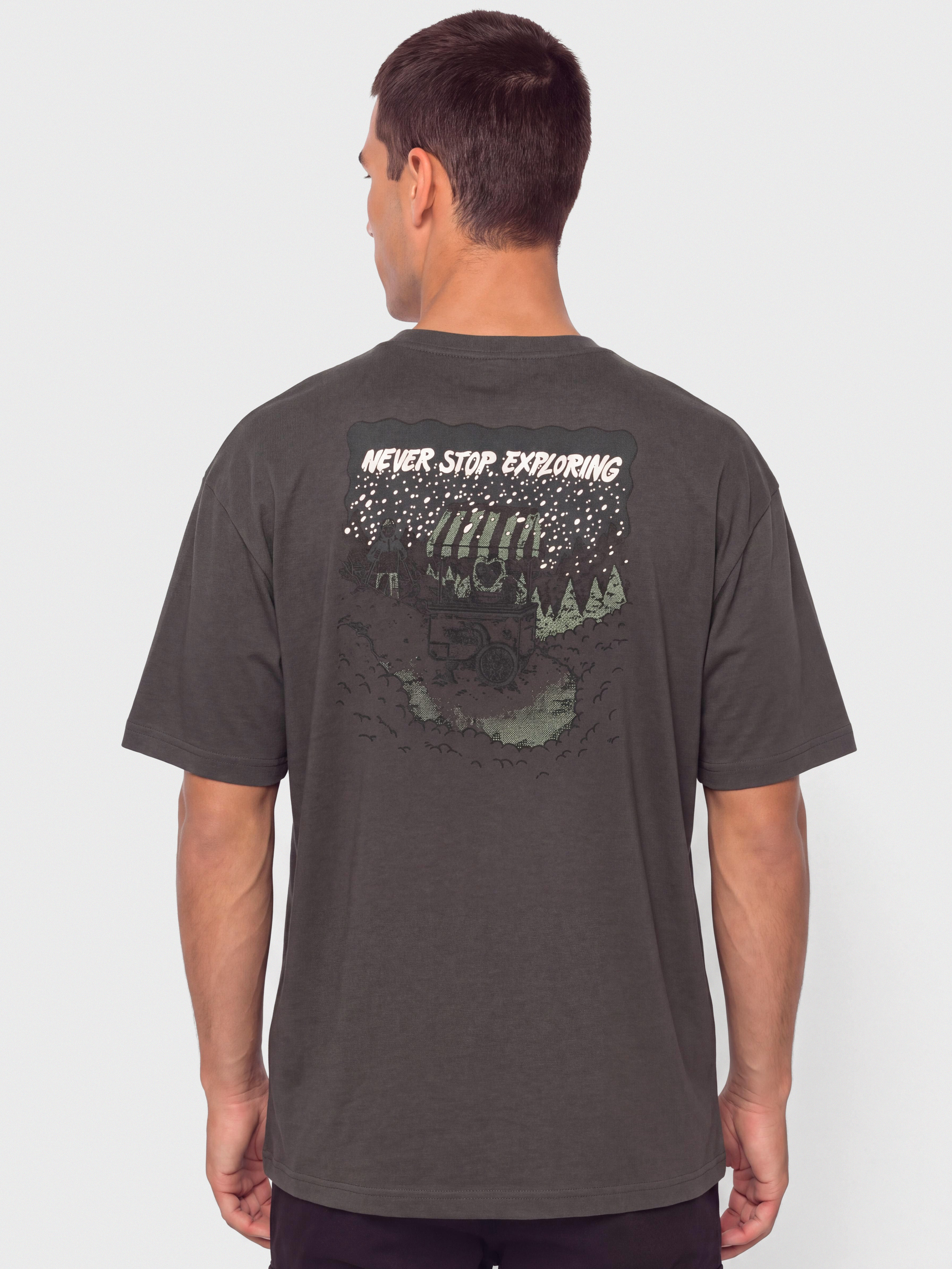 The North Face Powder Days Relaxed Graphic T-Shirt (asphalt grey)