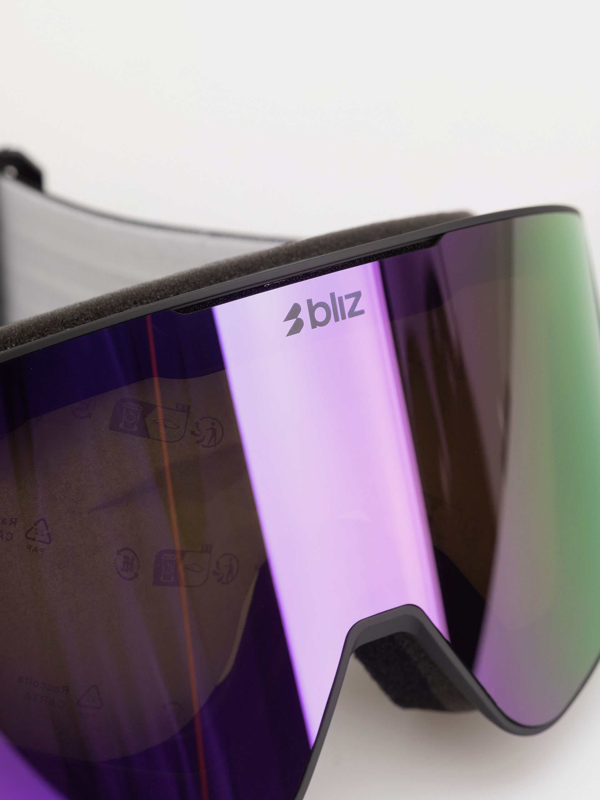 Bliz G001 Goggles (matte black/brown w purple multi)