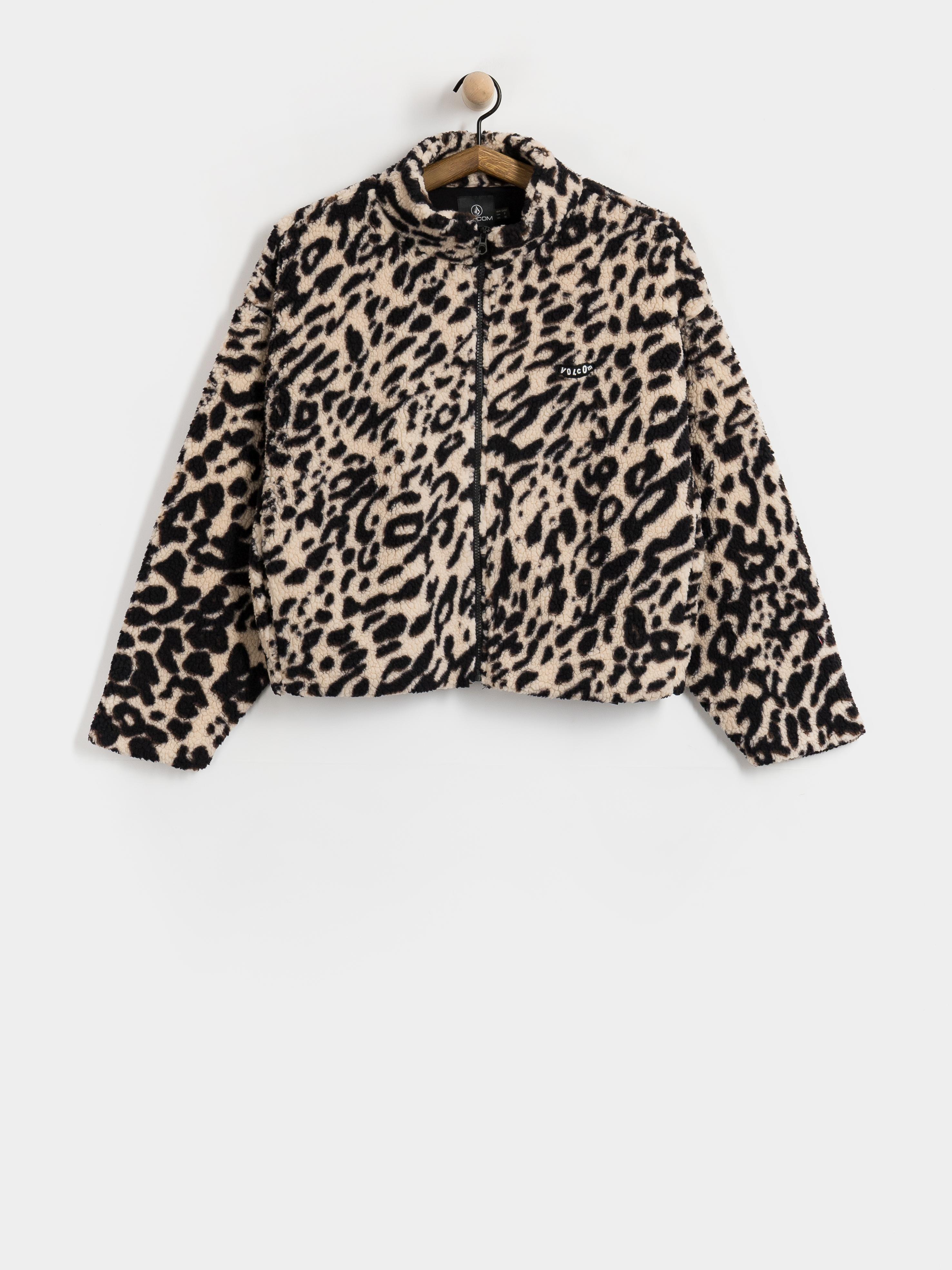 Volcom Wylding Out Sherpa Wmn Sweatshirt (animal print)
