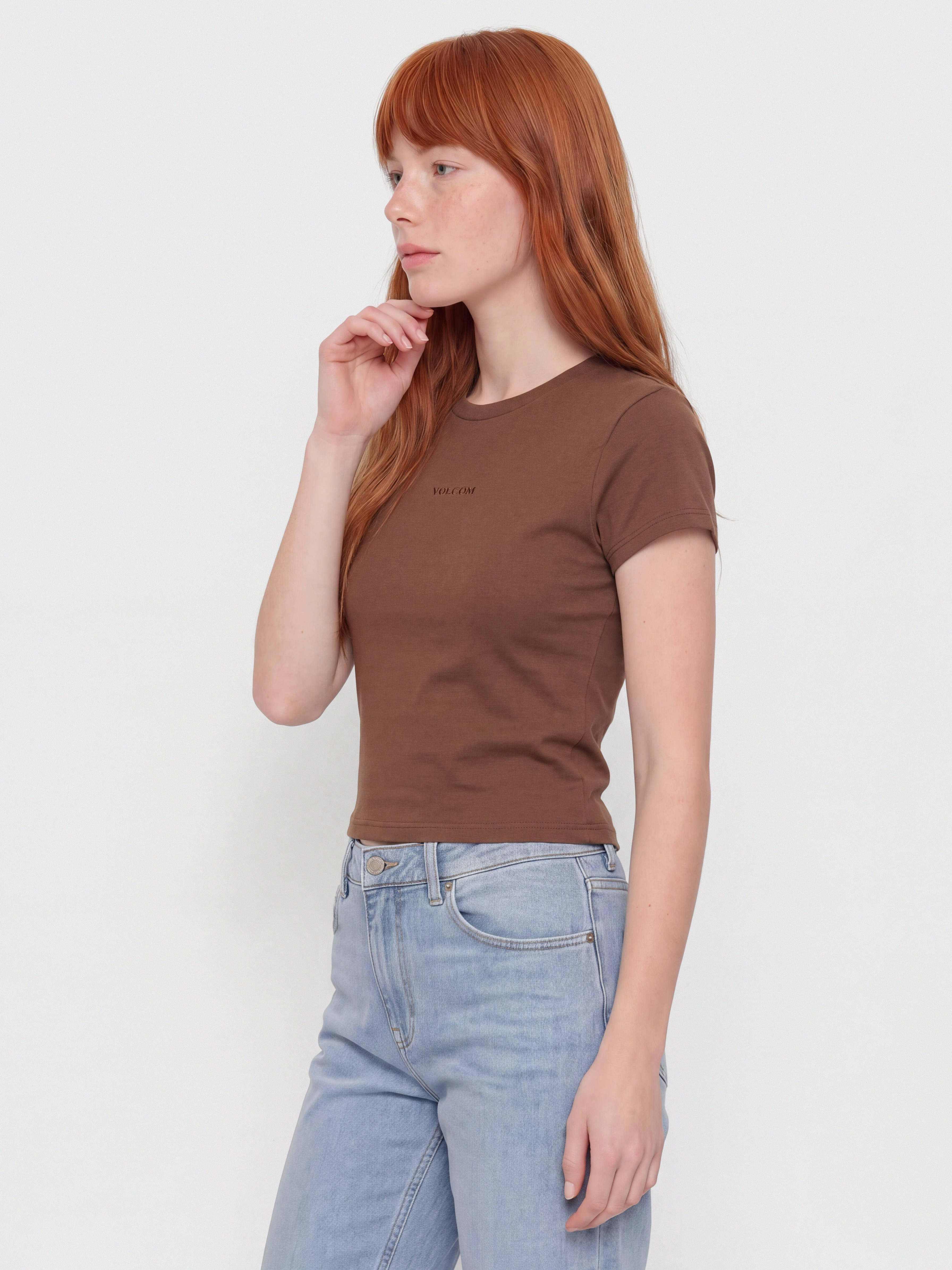 Volcom T-Shirt Volcom Stone Tight Wmn (tobacco brown)