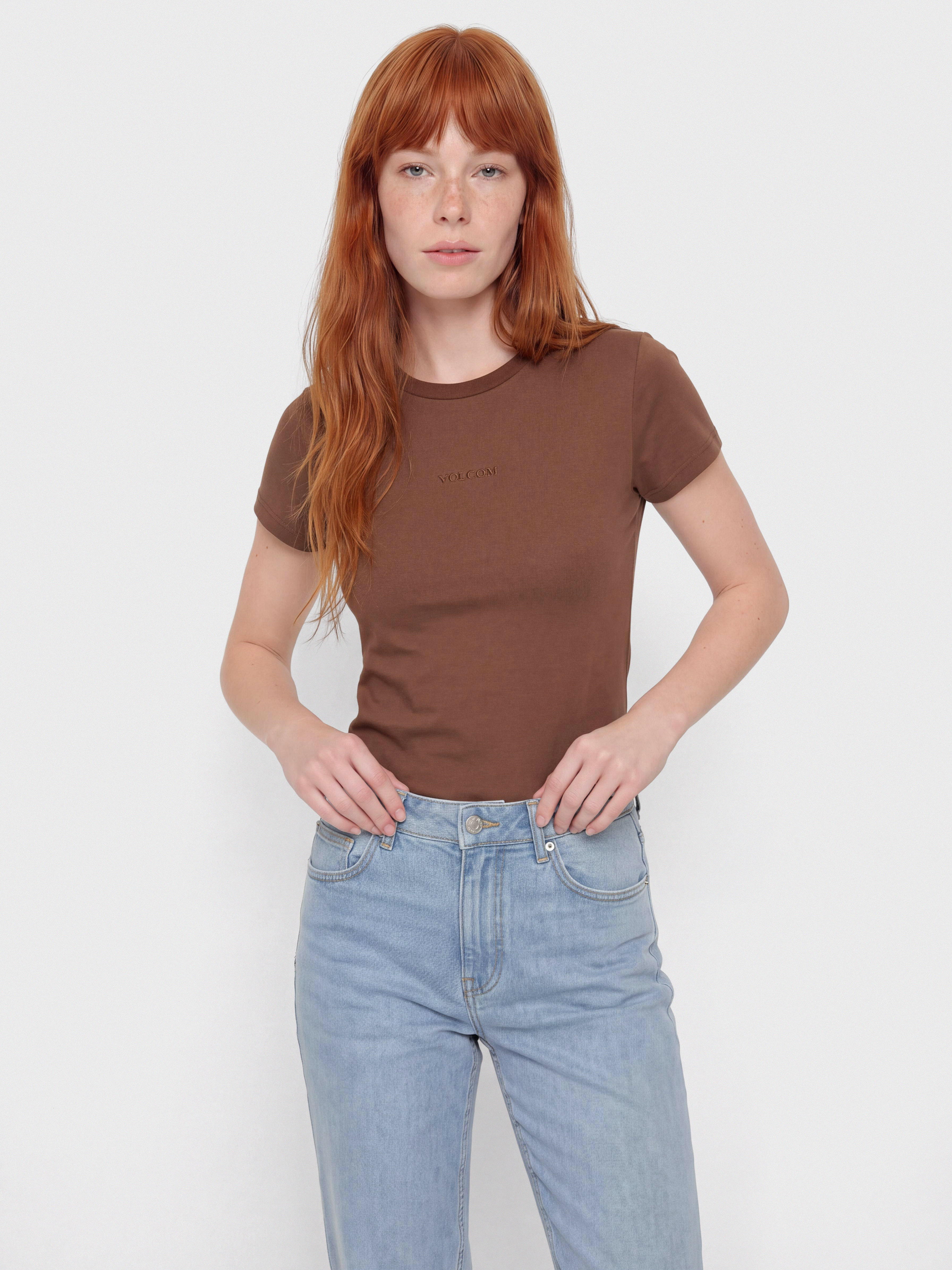Volcom T-Shirt Volcom Stone Tight Wmn (tobacco brown)