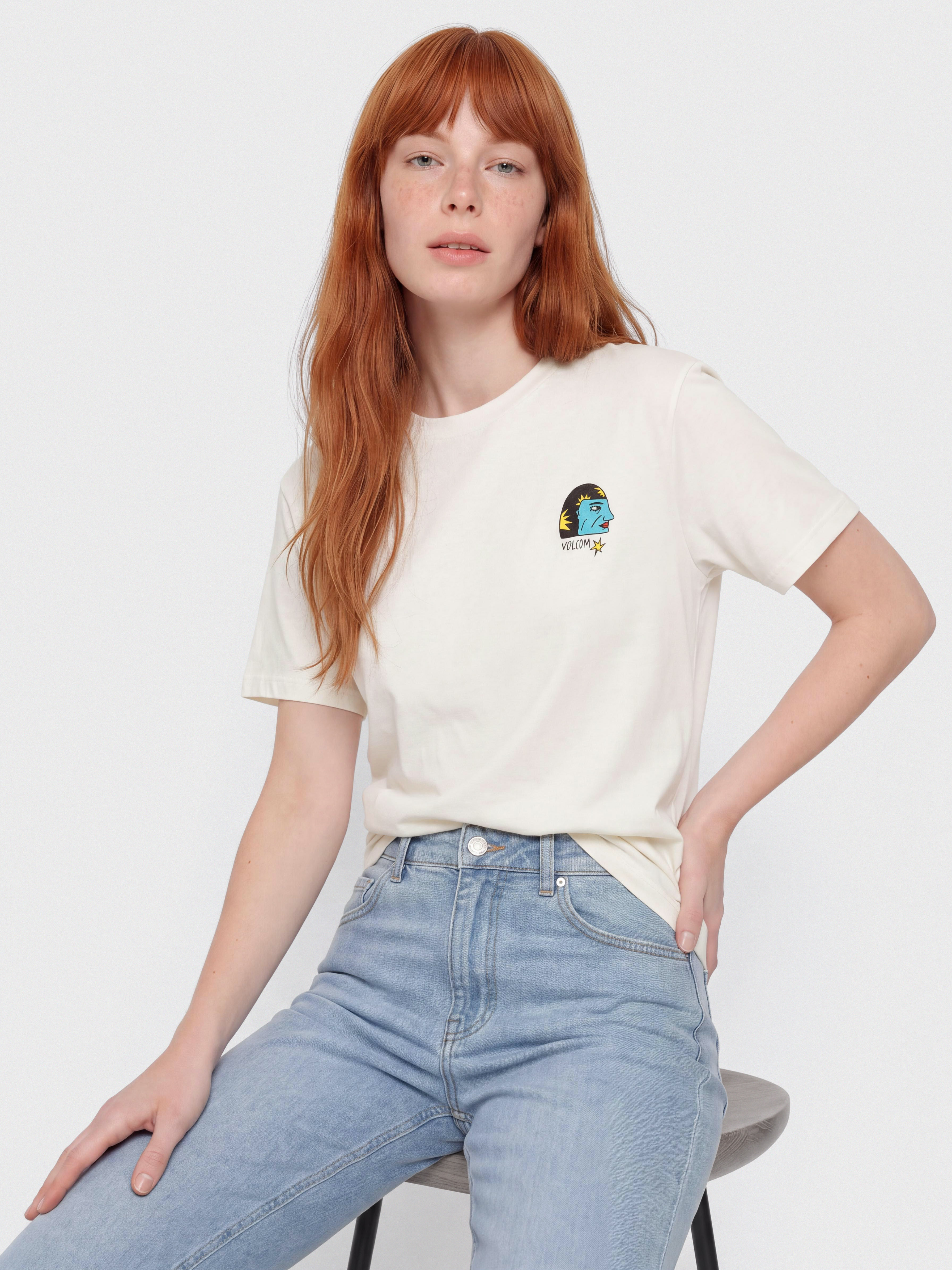 Volcom T-Shirt Radical Daze Up Wmn (off white)