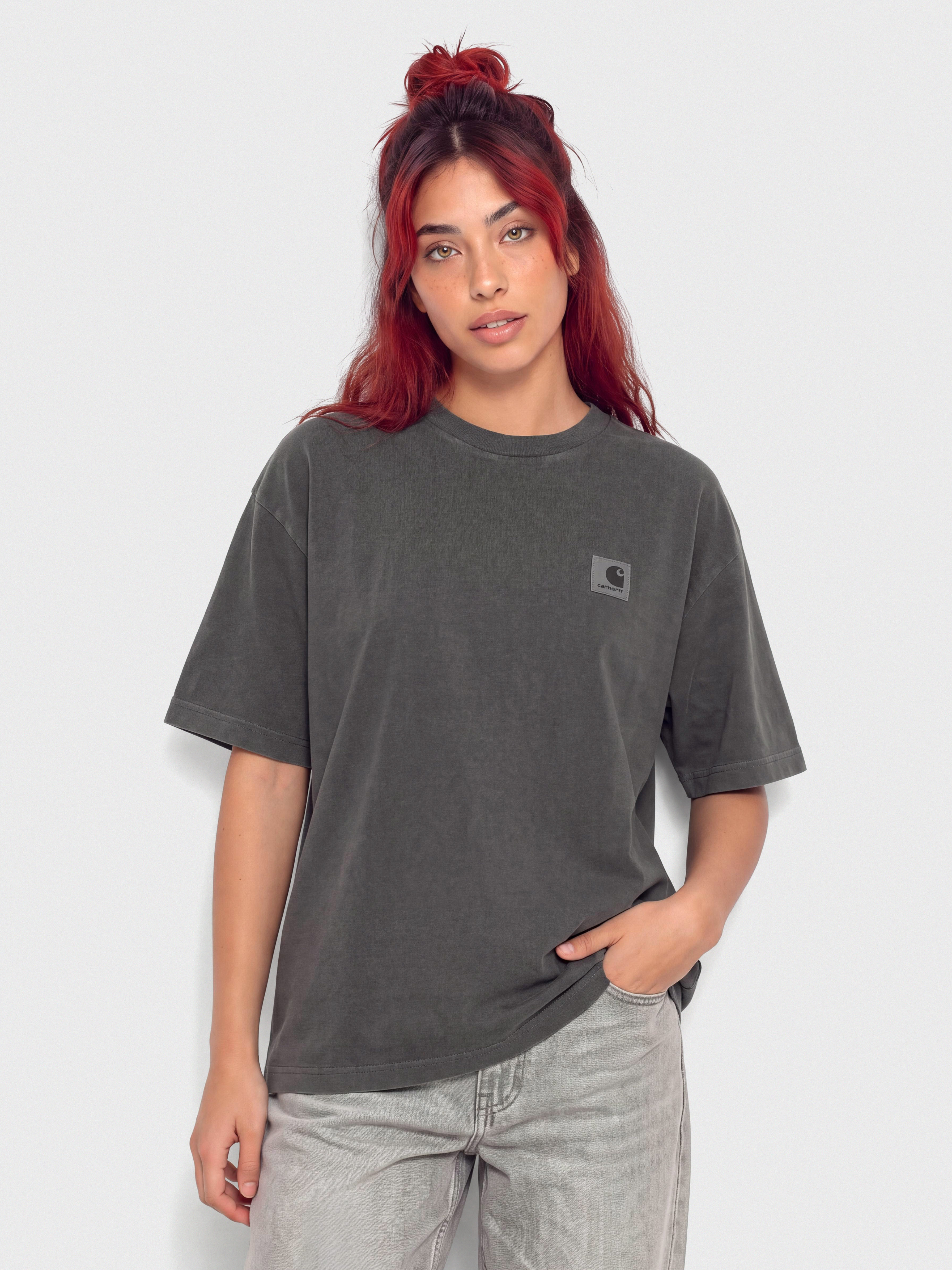 Carhartt WIP T-Shirt Nelson Wmn (black/garment dyed)