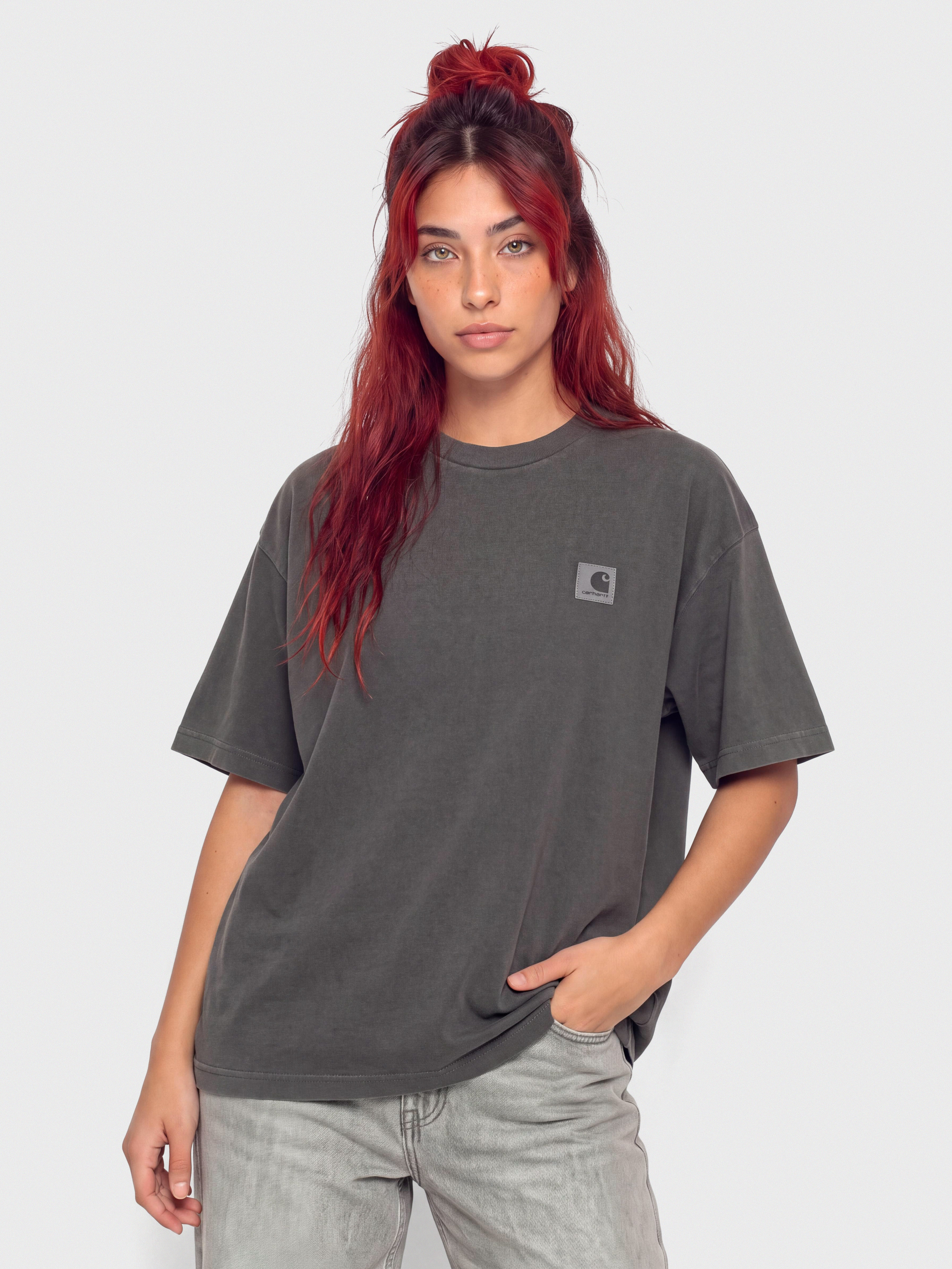 Carhartt WIP T-Shirt Nelson Wmn (black/garment dyed)
