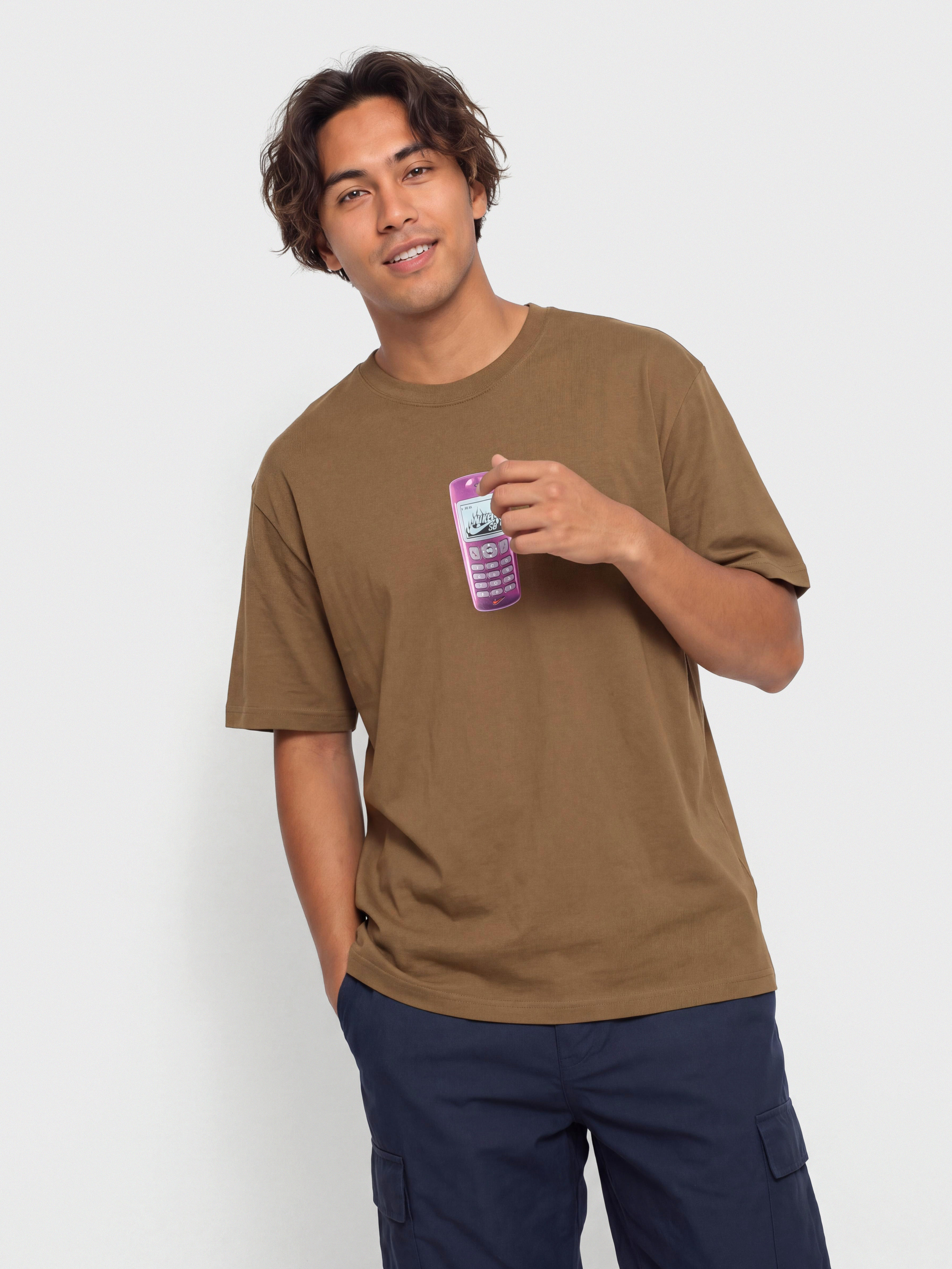 Nike SB Phone T-Shirt (mosswood brown)
