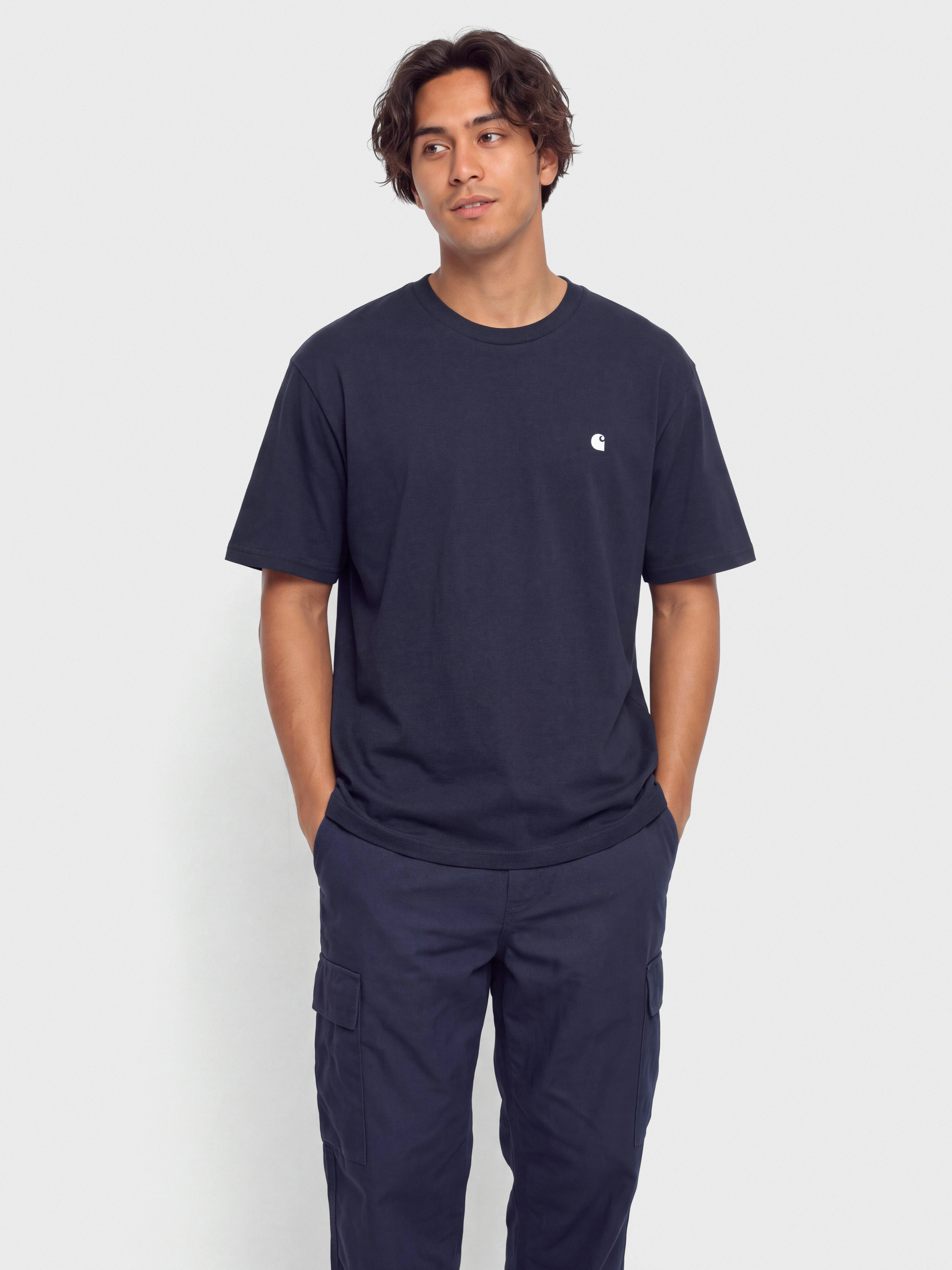 Carhartt WIP Madison T-Shirt (dark navy/white)