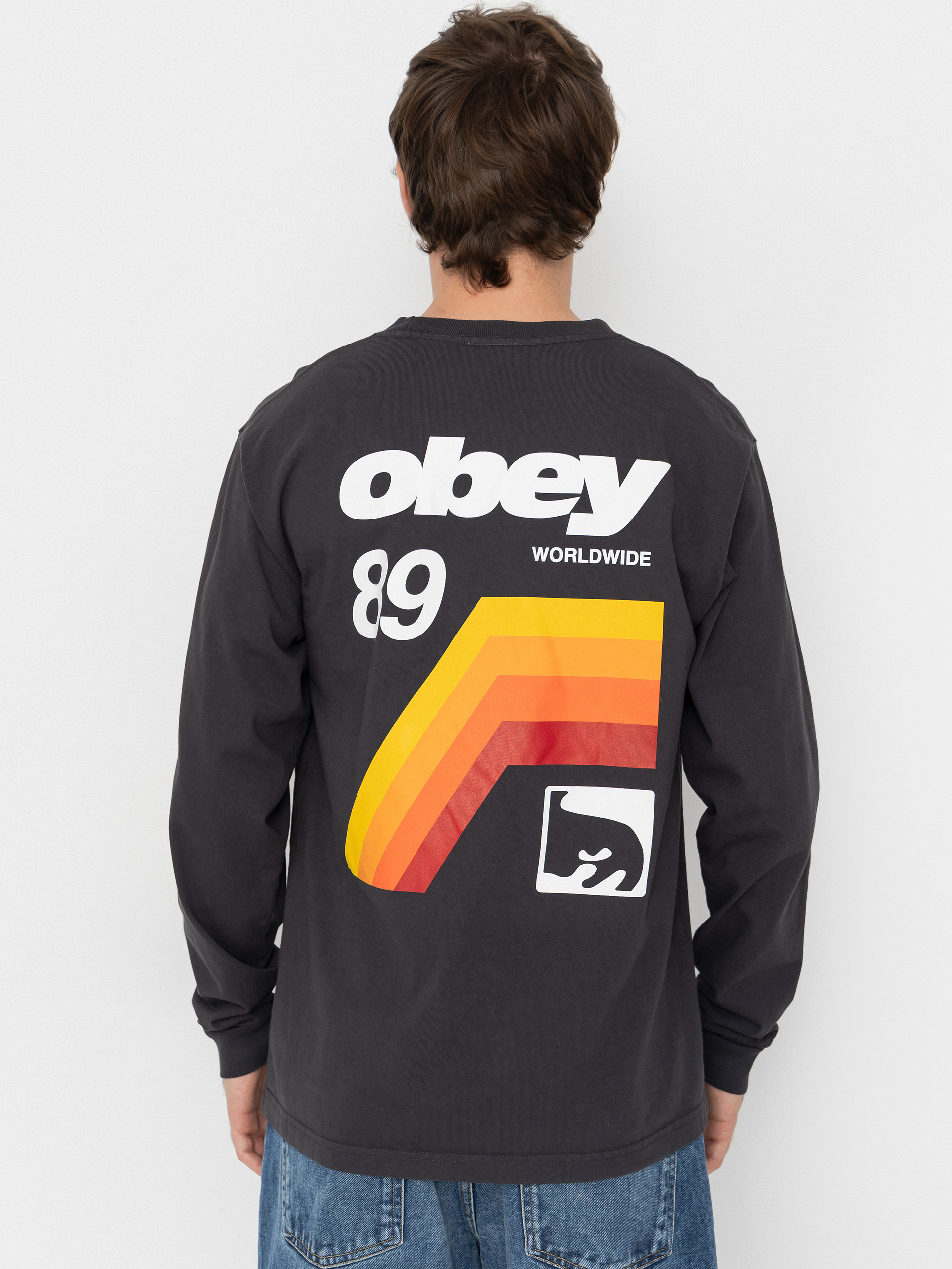OBEY Longsleeve Vhs (pigment true vintage black)