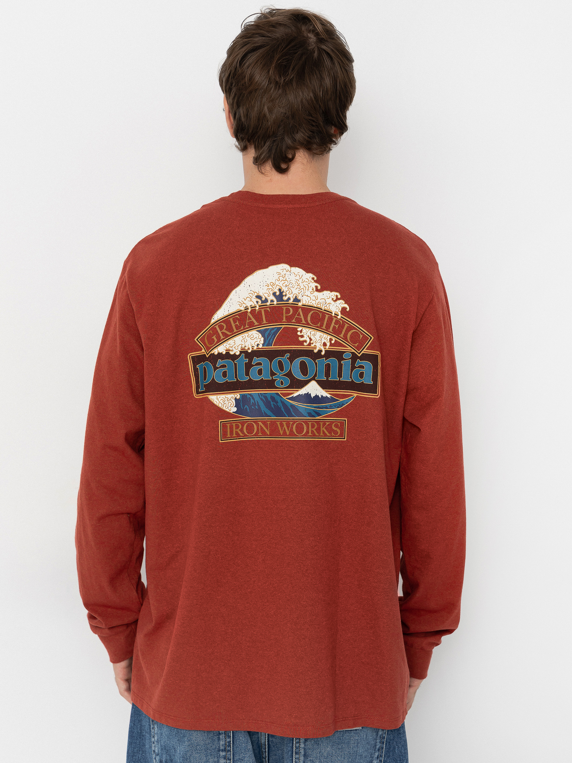 Patagonia Longsleeve Great Waves Responsibili (rusty red)
