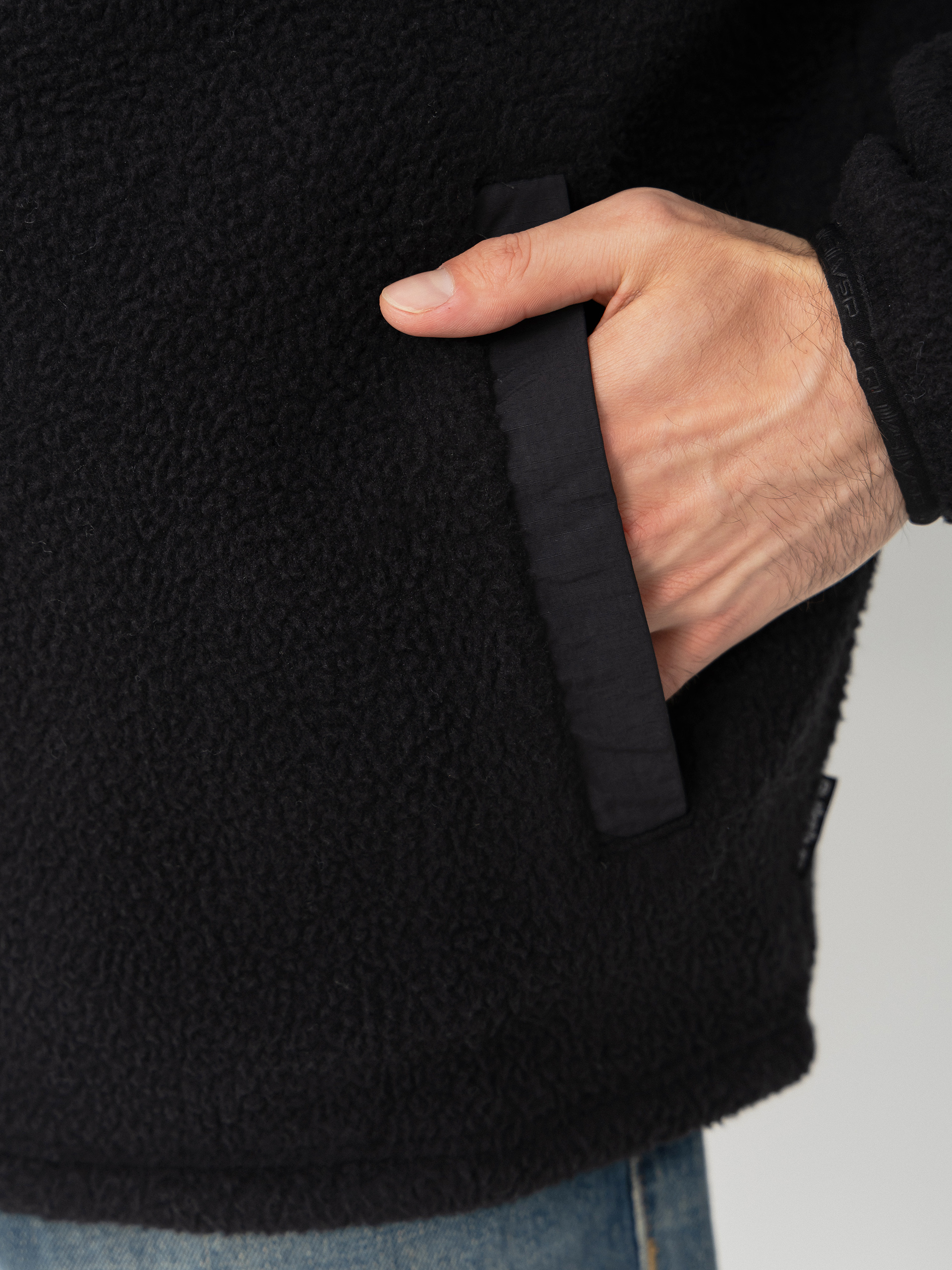 Mens Quiksilver Fleece  Clean Coast Fz (black)