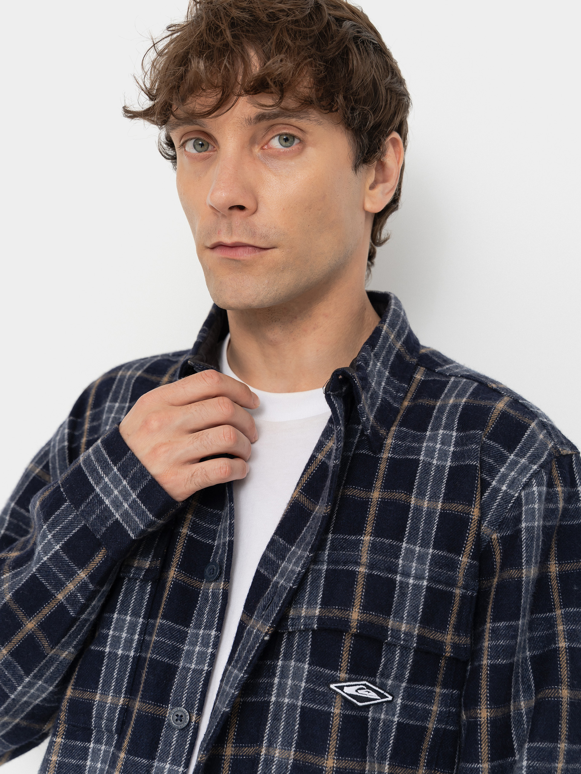 Quiksilver Diamond Wool Hemd (dark navy diamond check)