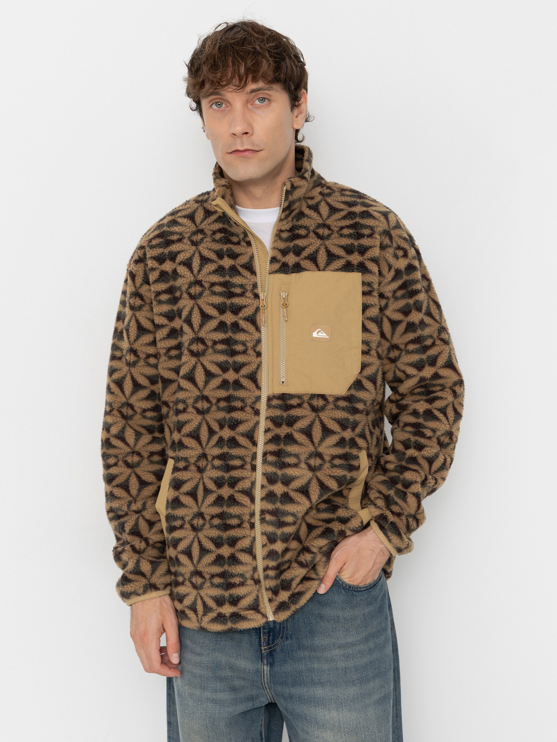 Quiksilver Clean Coast Fz Fleece (nature tile kelp)