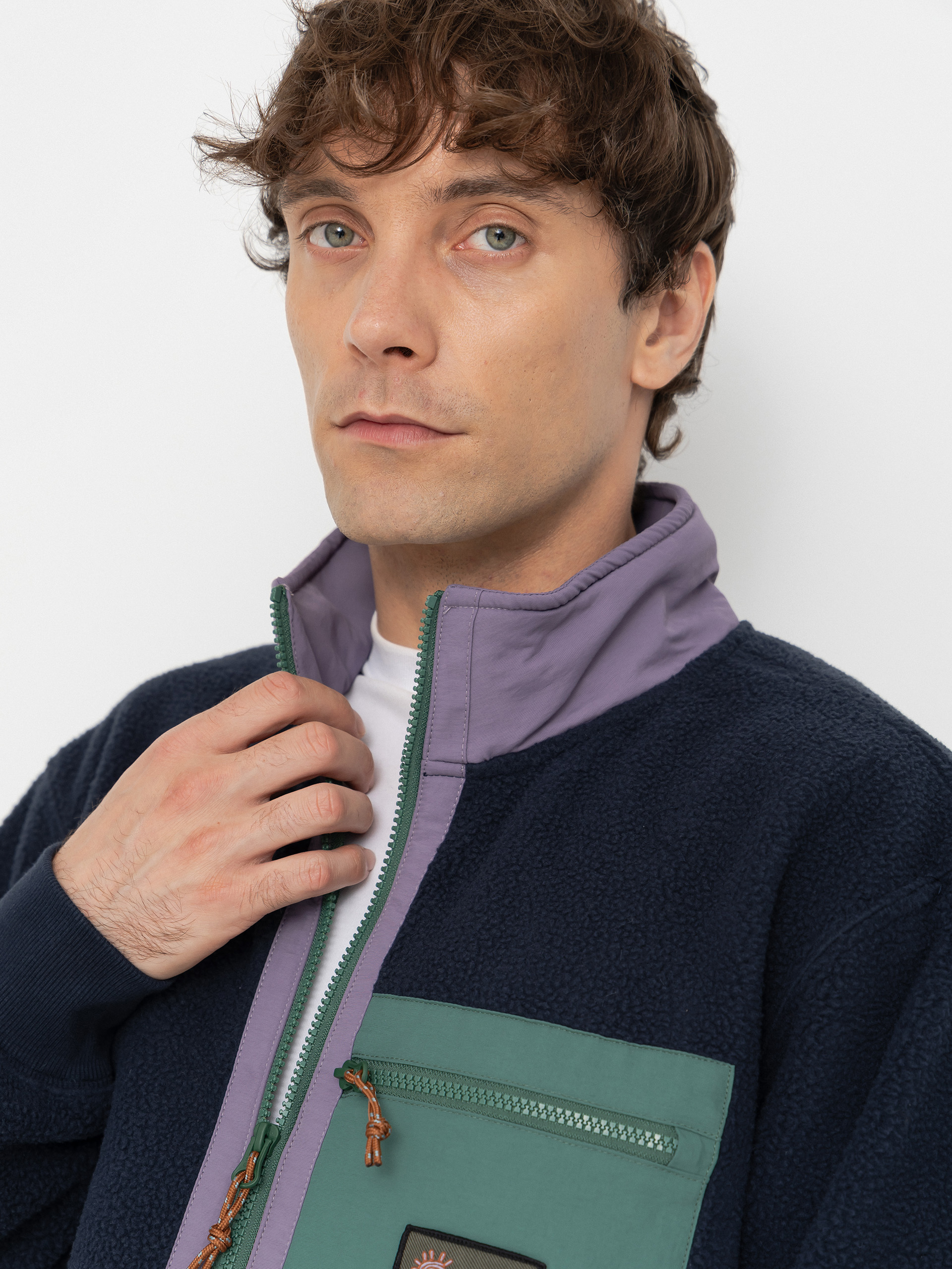 Herren Billabong Fleece Jacke Boundary Shore (grape leaf)