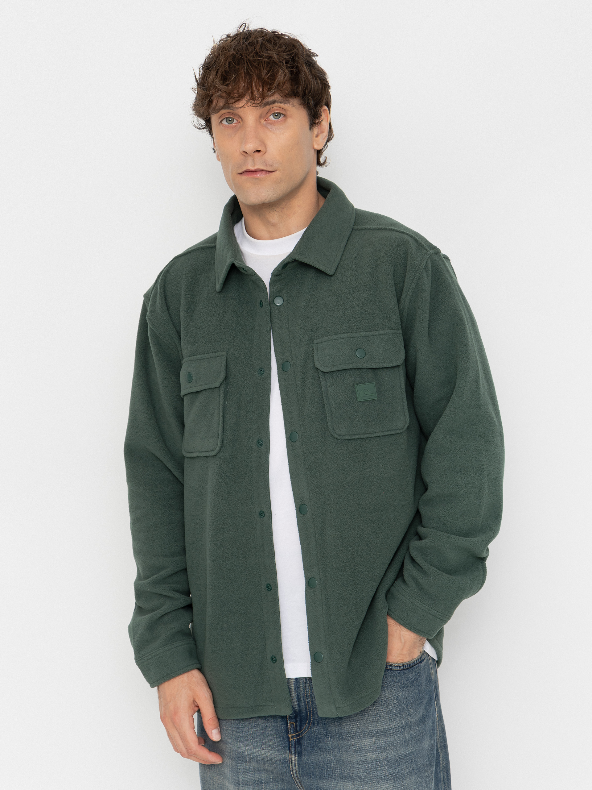 Quiksilver Venture Polar Fleece Shirt Fleece  (forest)