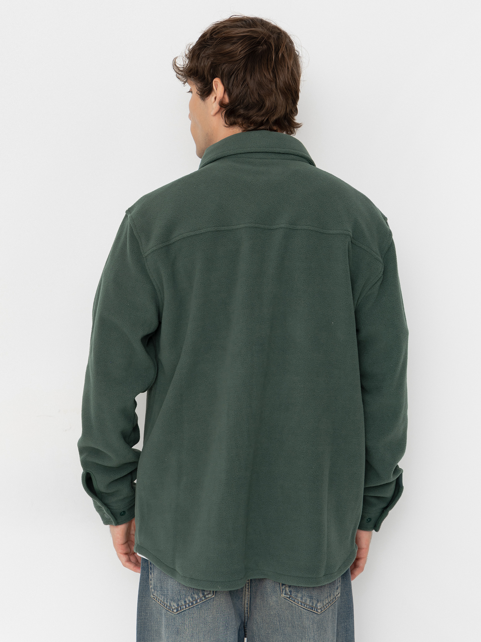 Herren Quiksilver Venture Polar Fleece Shirt Fleece Jacke (forest)