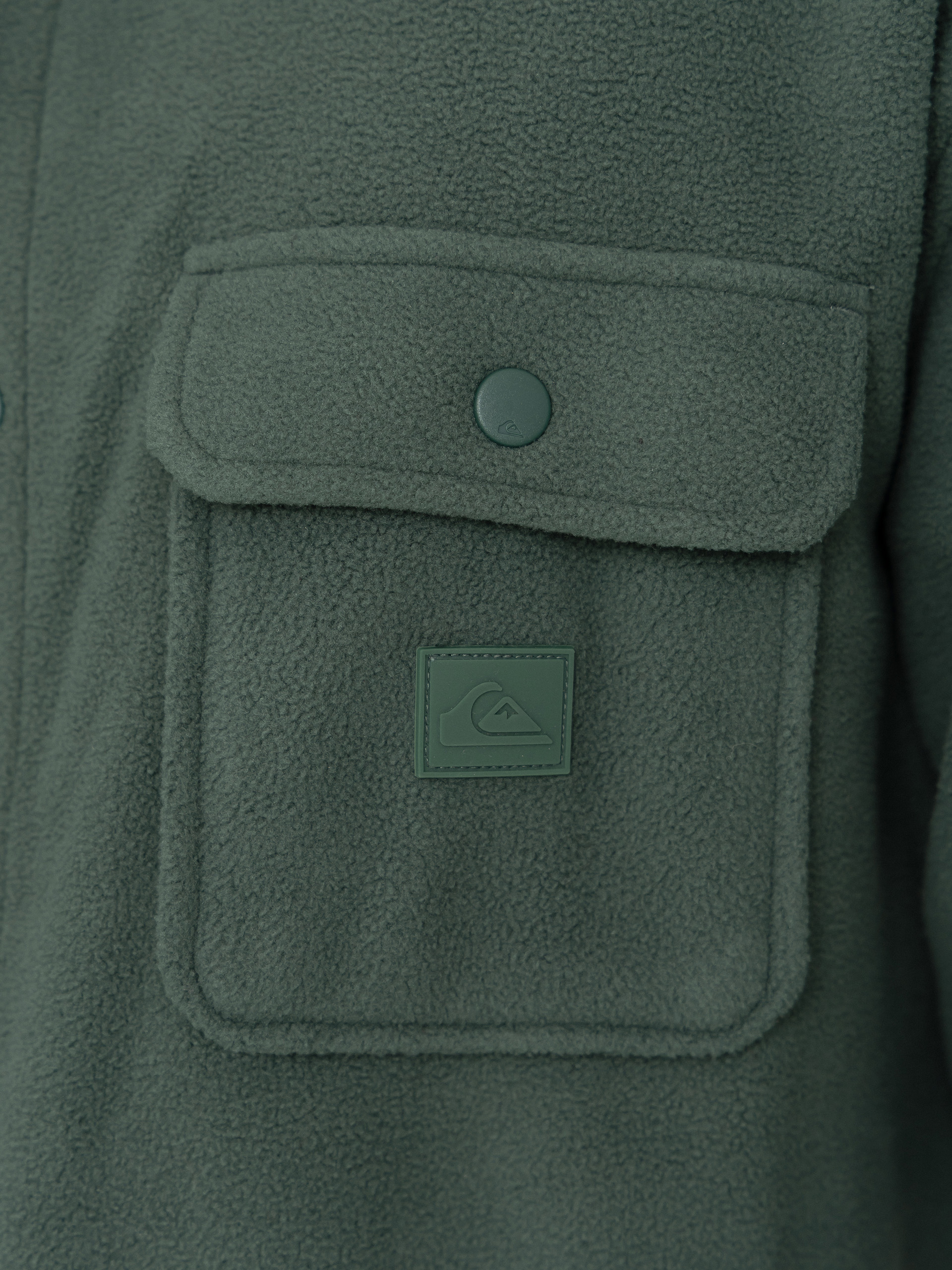 Herren Quiksilver Venture Polar Fleece Shirt Fleece Jacke (forest)