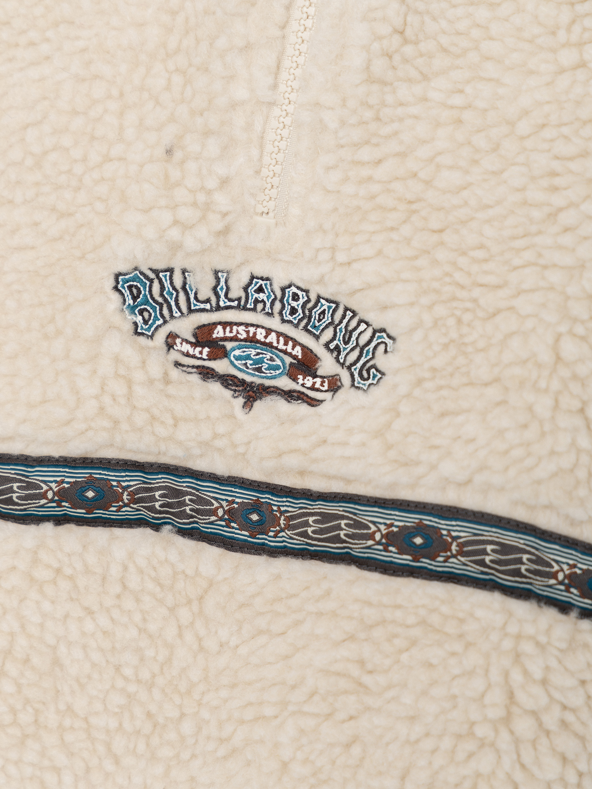 Mens Billabong Tombstone Half Zip Fleece  (oatmeal)