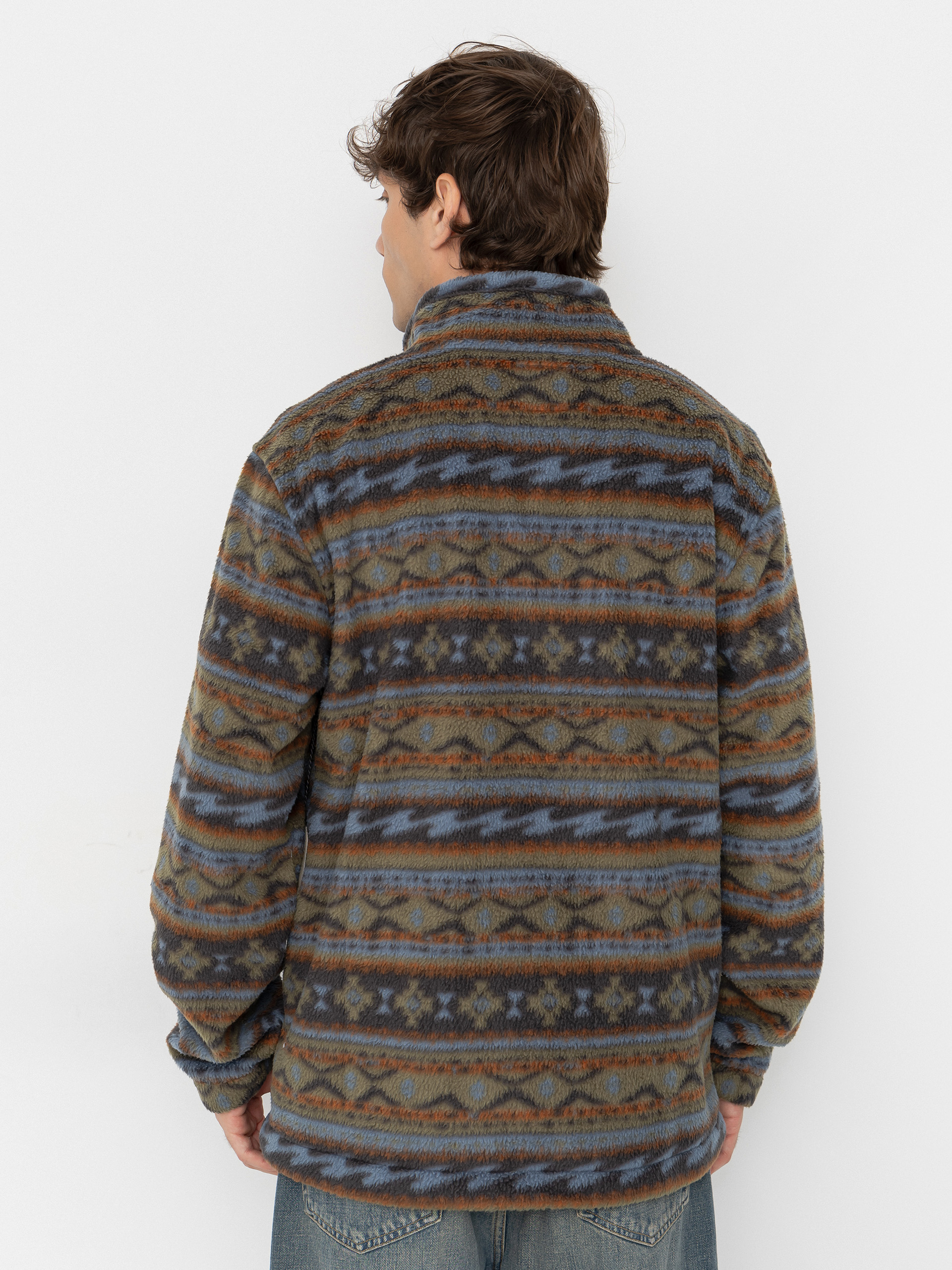 Mens Billabong Fleece  Boundary Mock Neck (raven)
