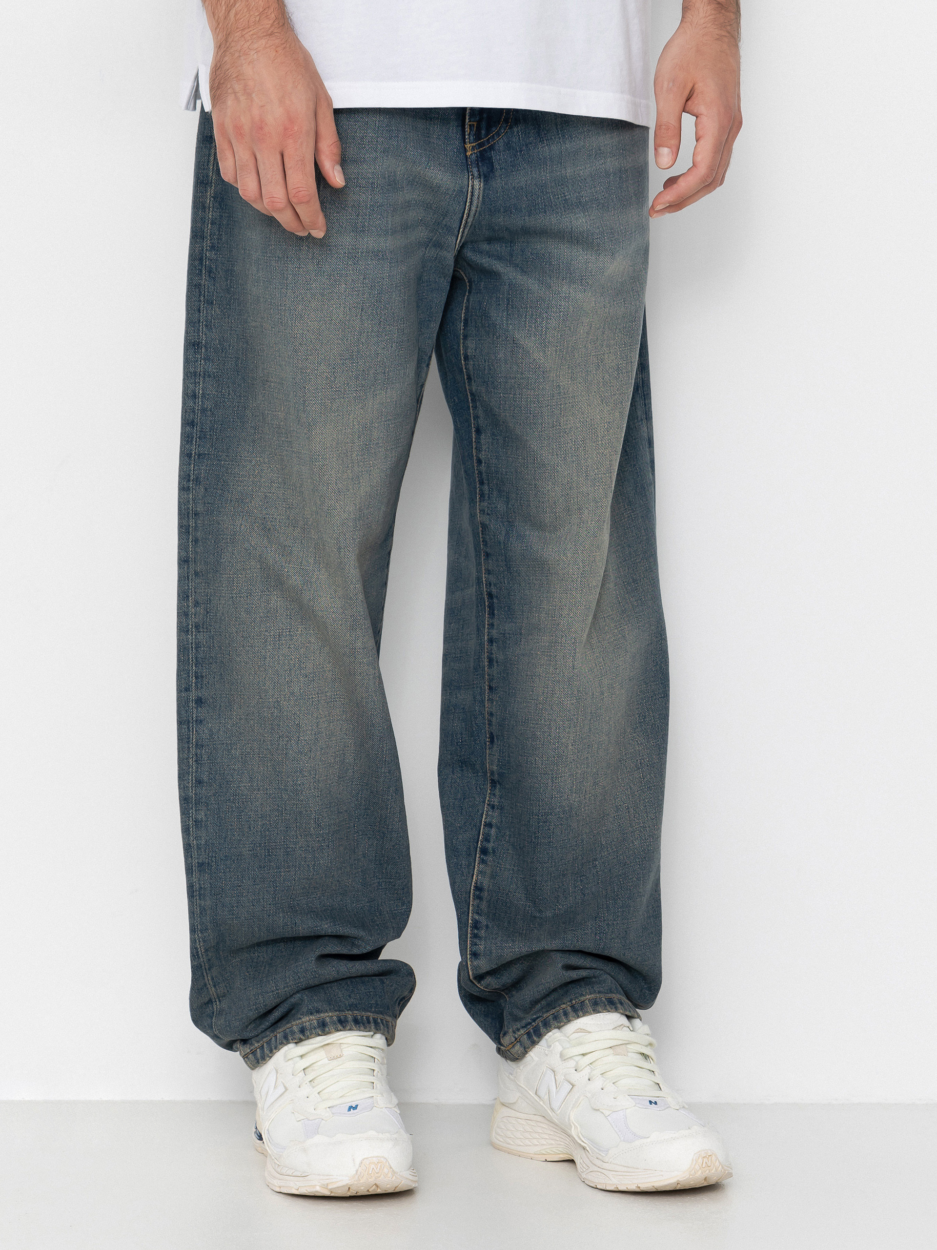 Carhartt WIP Aaron Pants (blue/worn used wash)