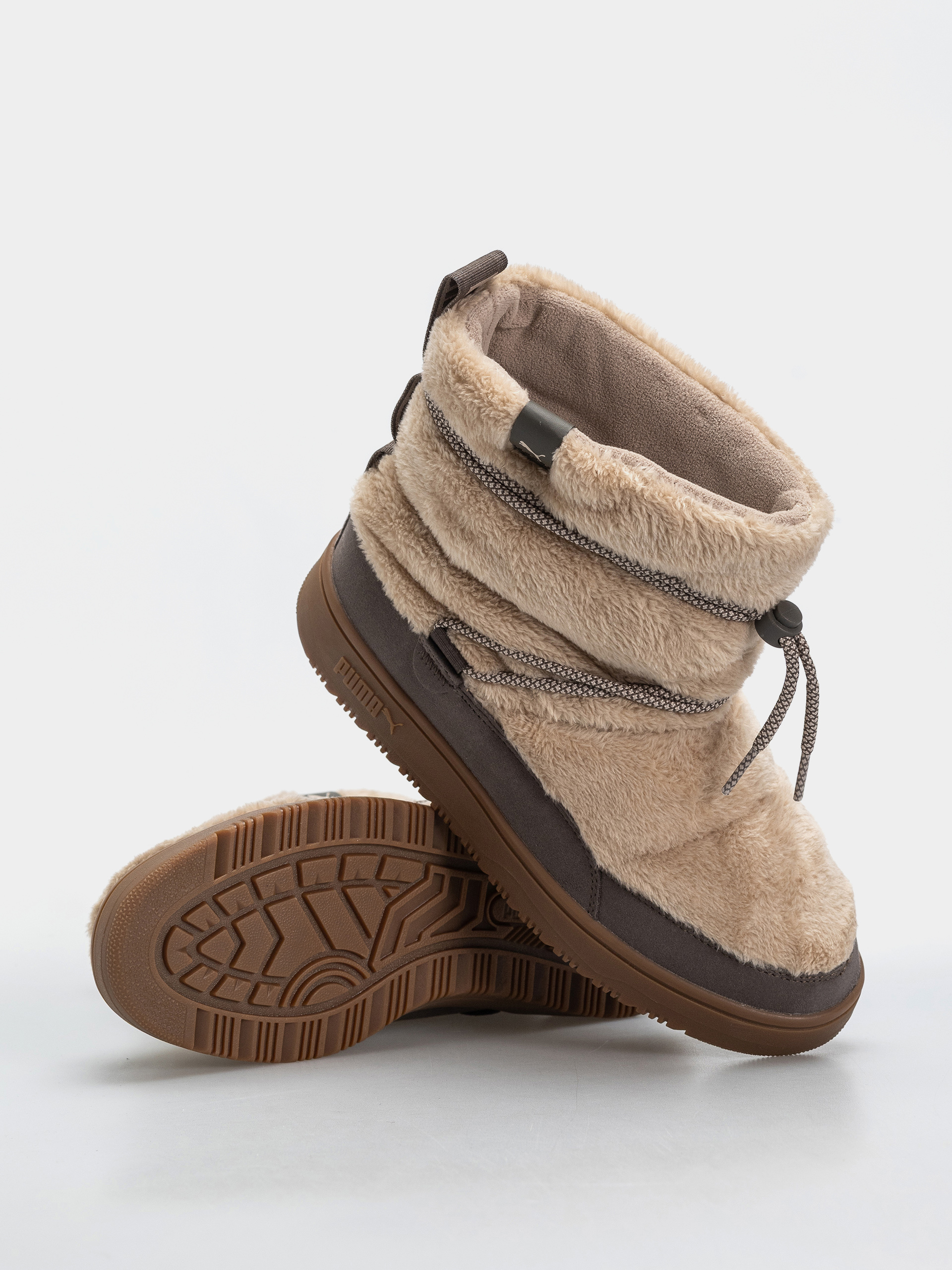 Puma Snowbae Suede Wmn Shoes (birch/matte bronze)