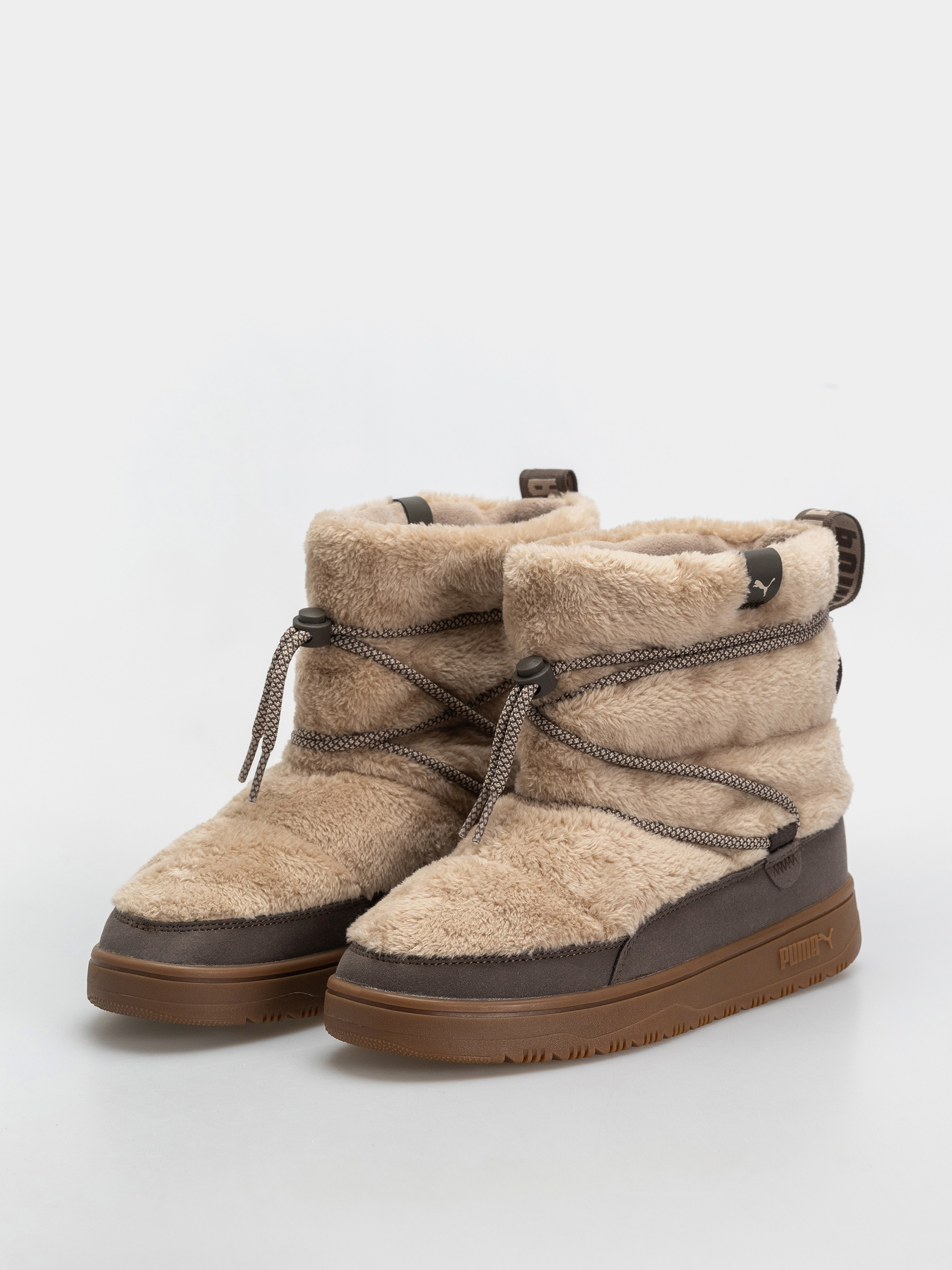 Puma Snowbae Suede Wmn Shoes (birch/matte bronze)