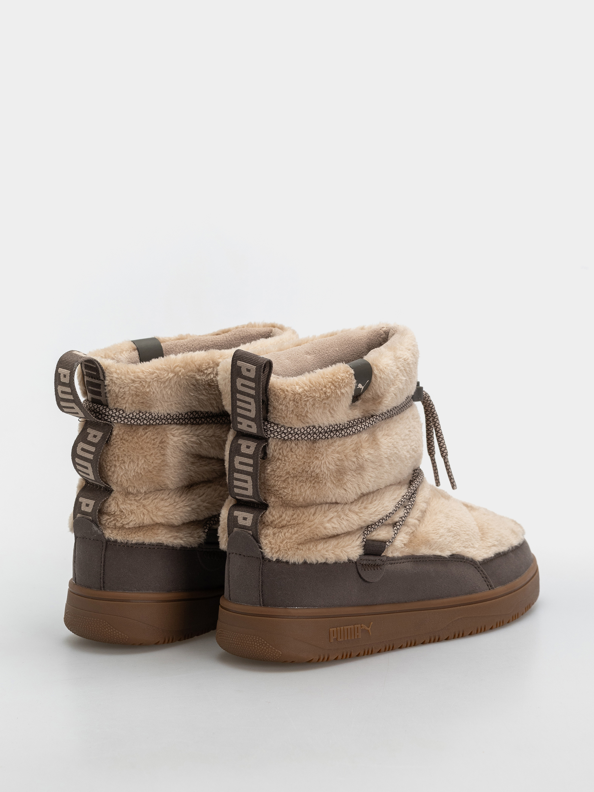 Puma Snowbae Suede Wmn Shoes (birch/matte bronze)