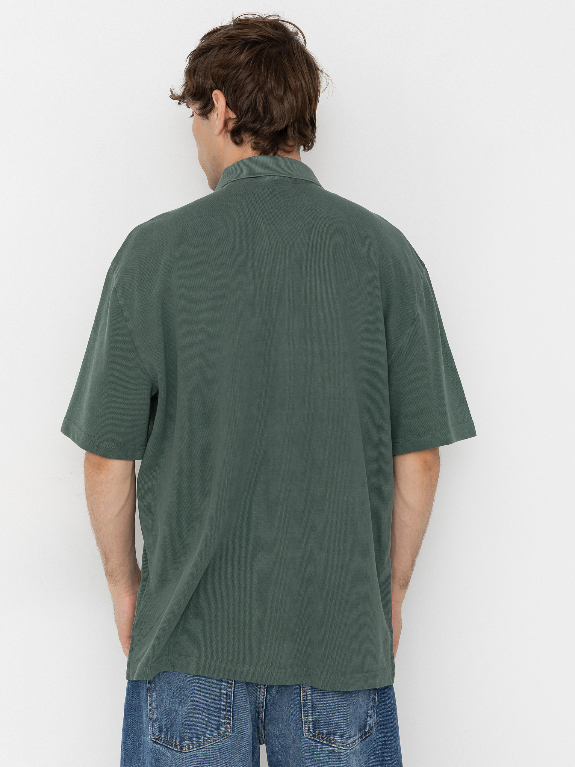 Carhartt WIP Wayne Polo T-Shirt (dark scarab/garment dyed)