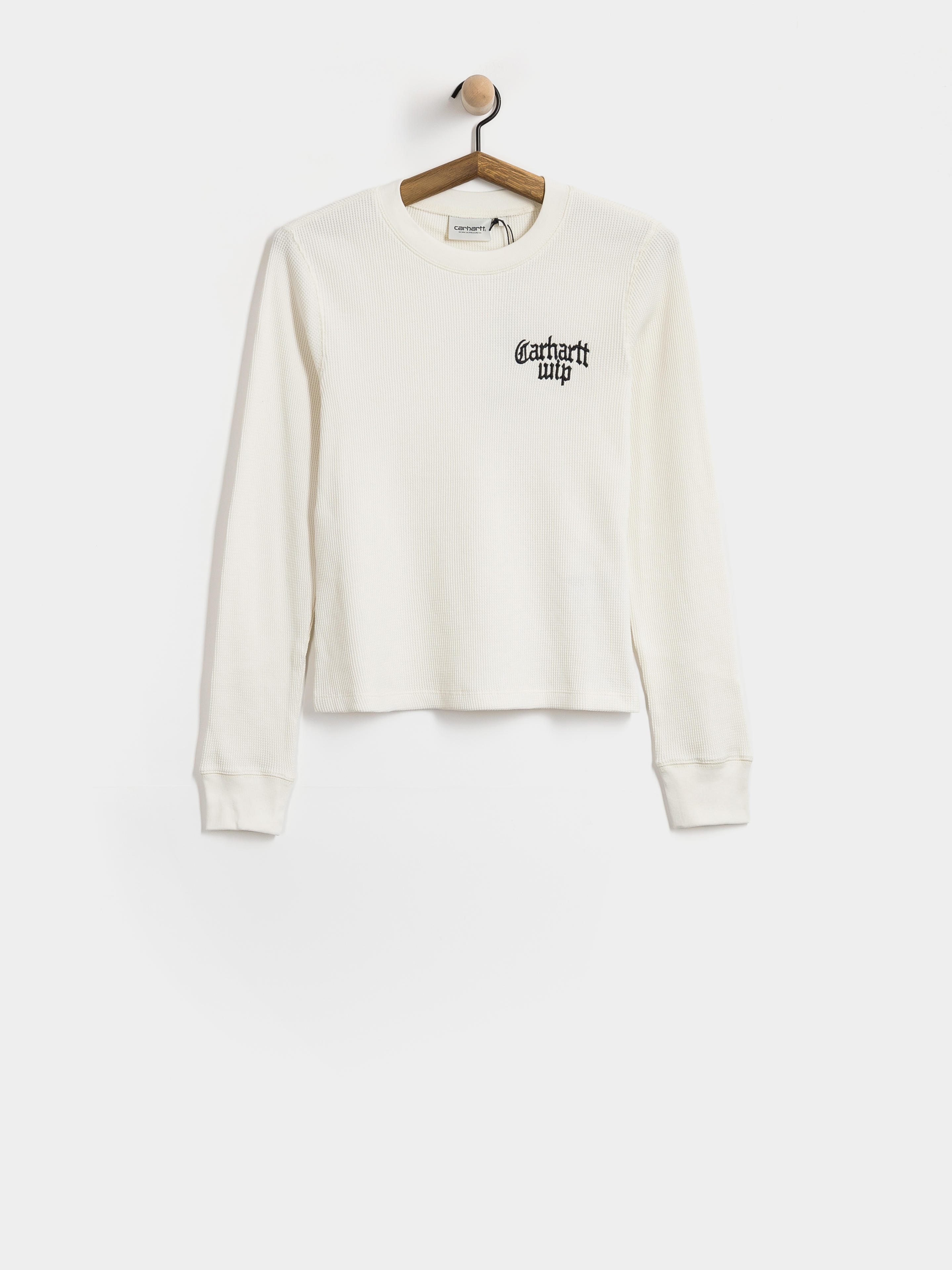 Carhartt WIP Blackletter Waffle T S Wmn Longsleeve (wax/black)