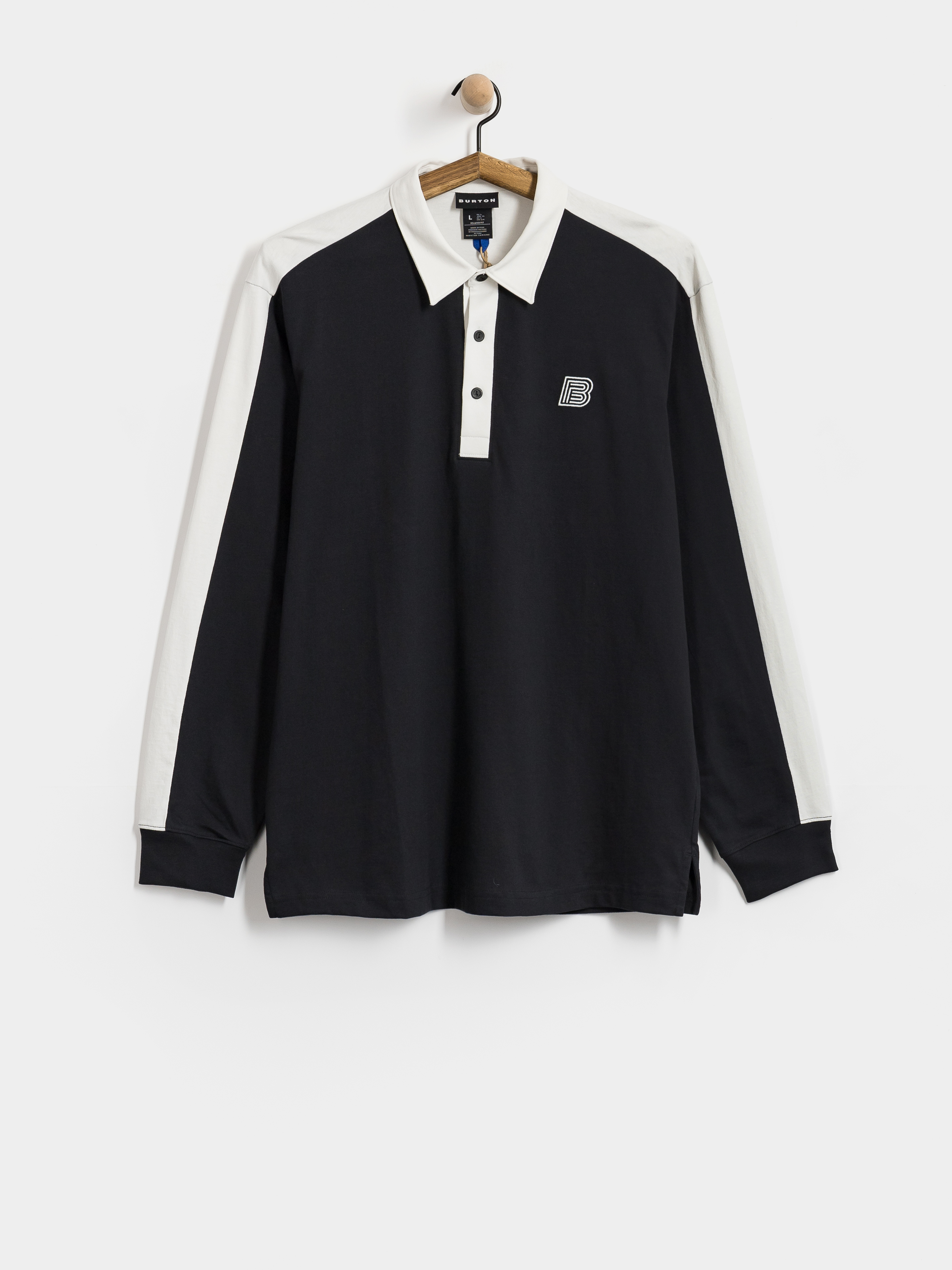 Burton Longsleeve X Zeb Rugby (true black/stout white)