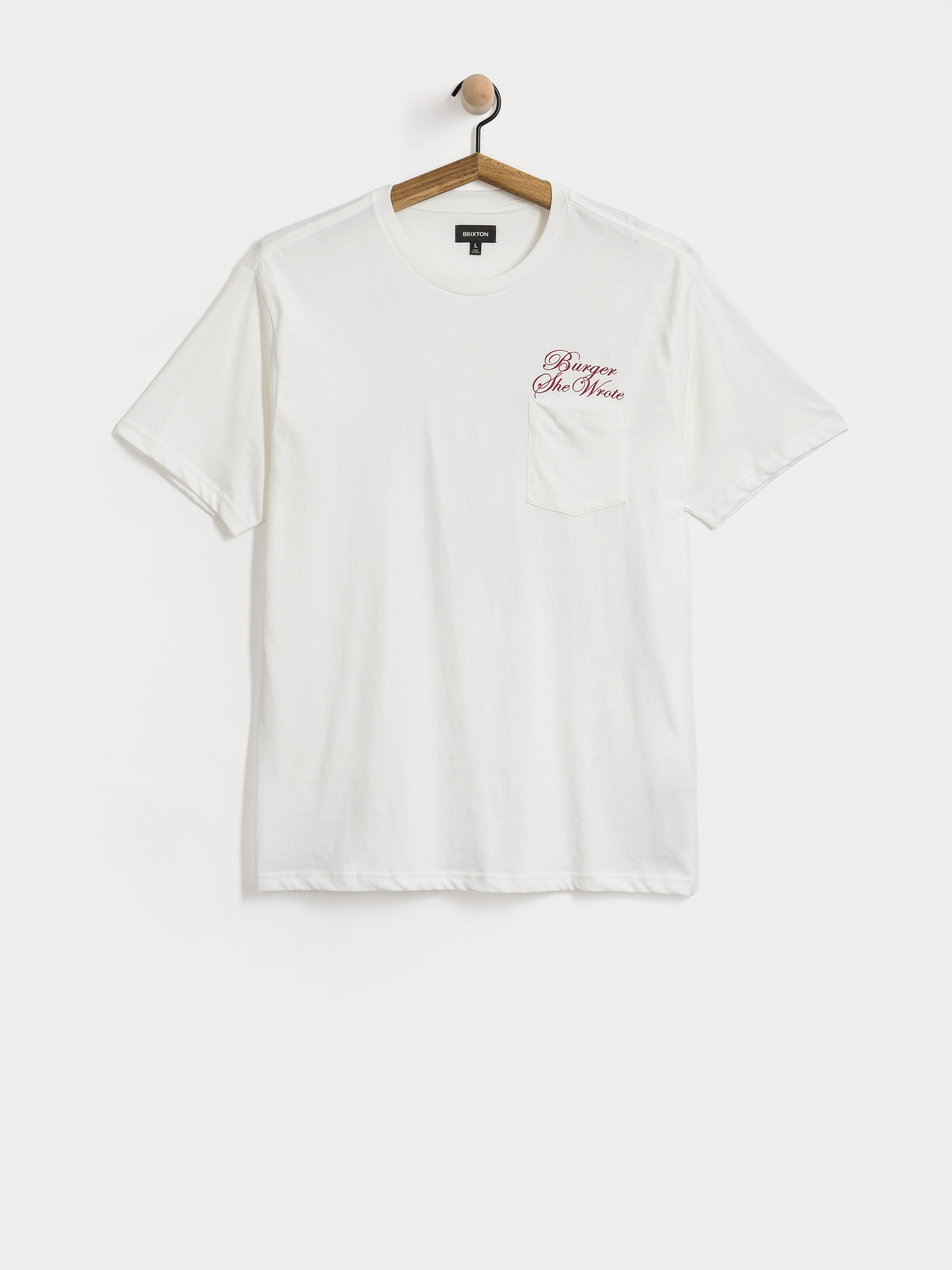 Brixton Burger She Wrote Pocket T-shirt (white)