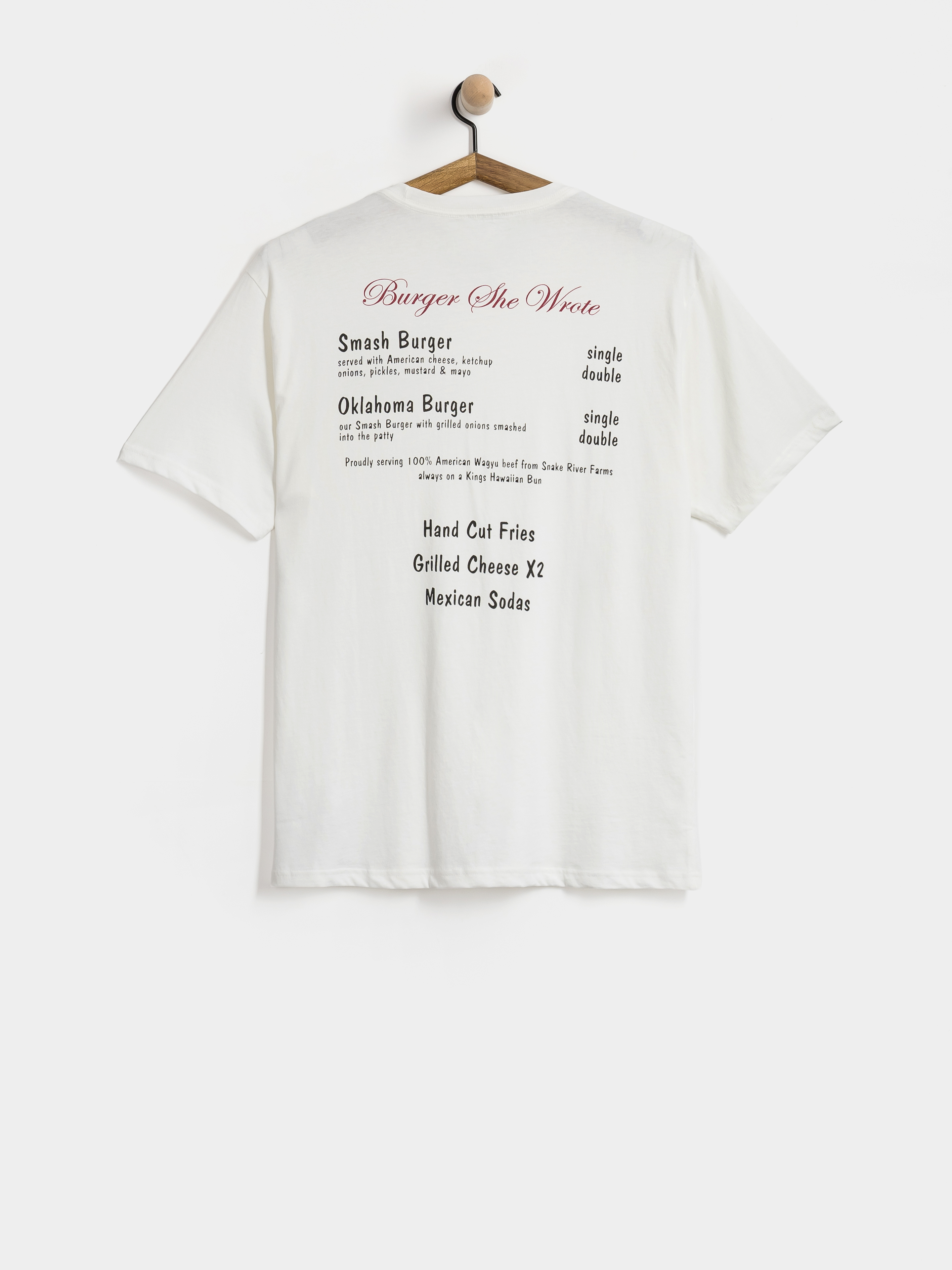 Brixton Burger She Wrote Pocket T-shirt (white)